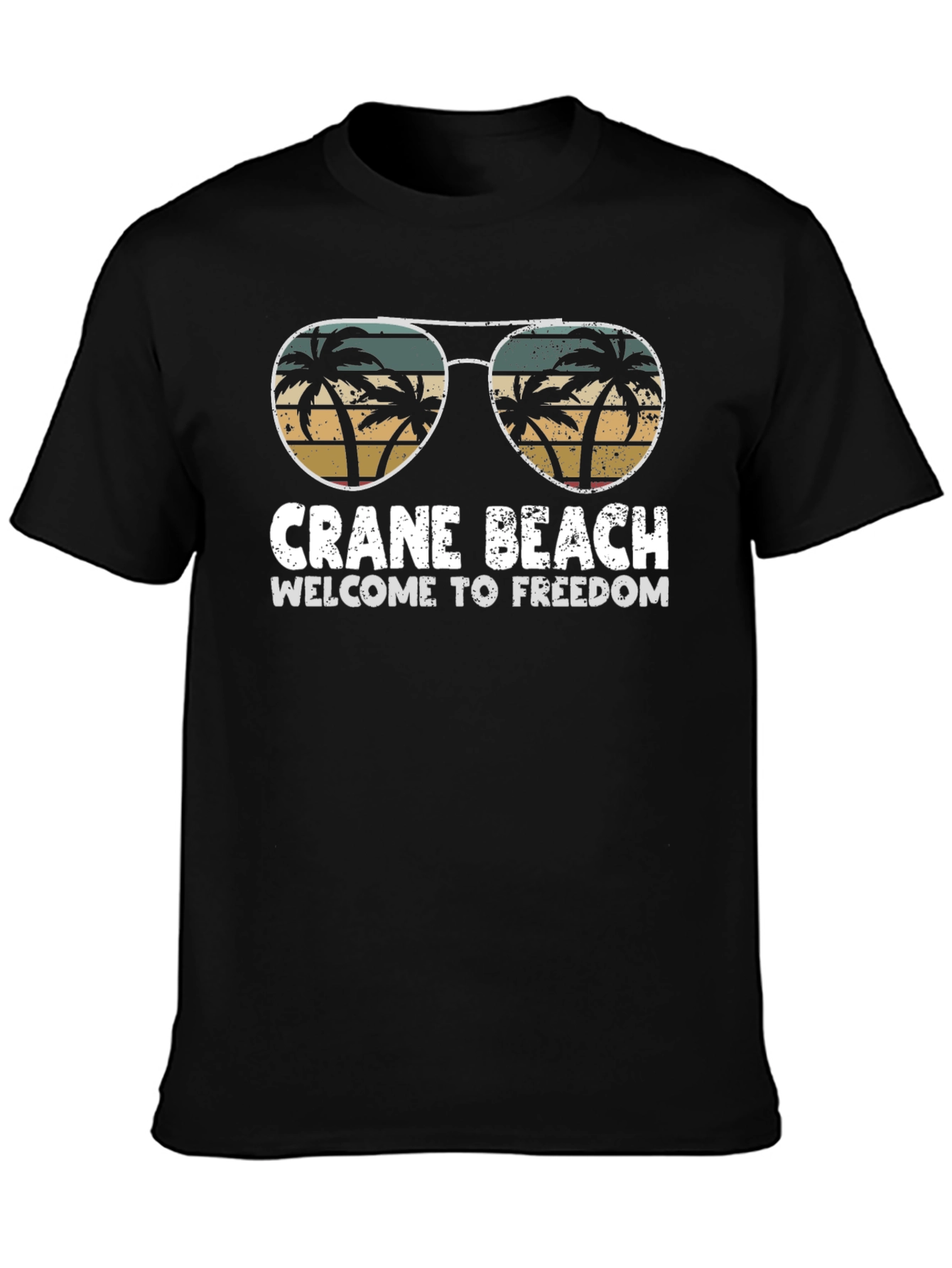 Crane Beach Graphic T-Shirt - Welcome to Freedom