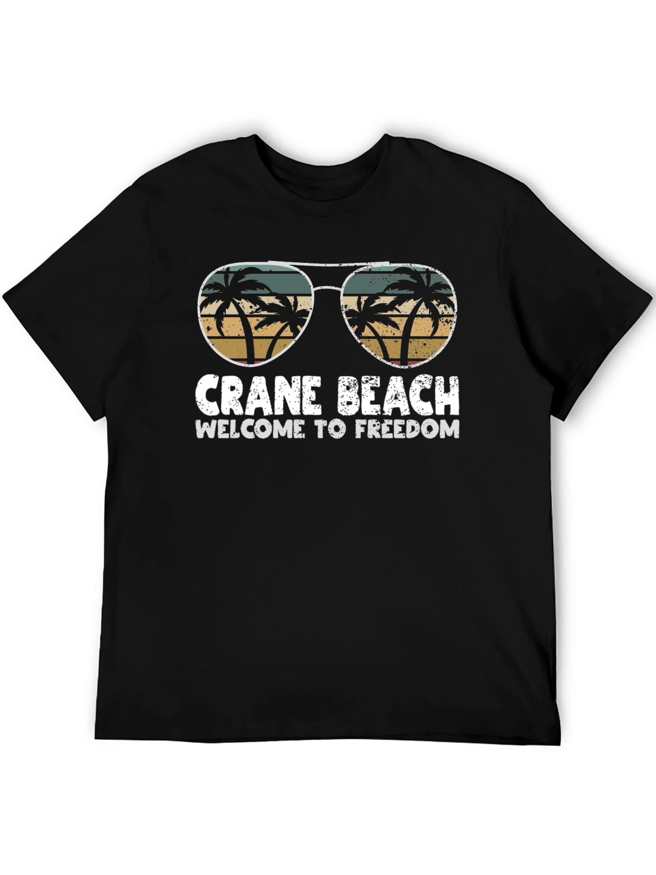 Crane Beach Graphic T-Shirt - Welcome to Freedom