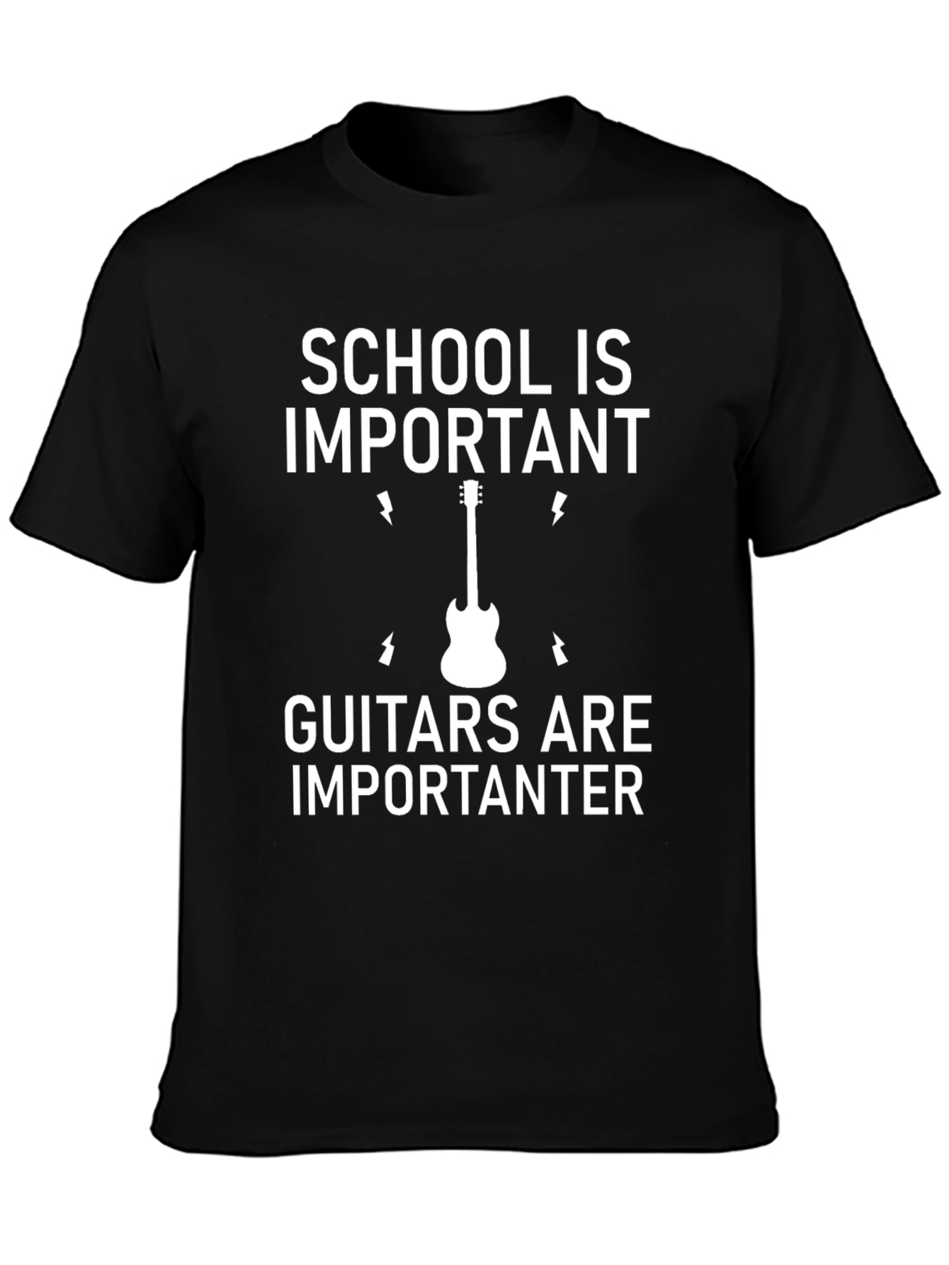 School is Important Guitar T-Shirt