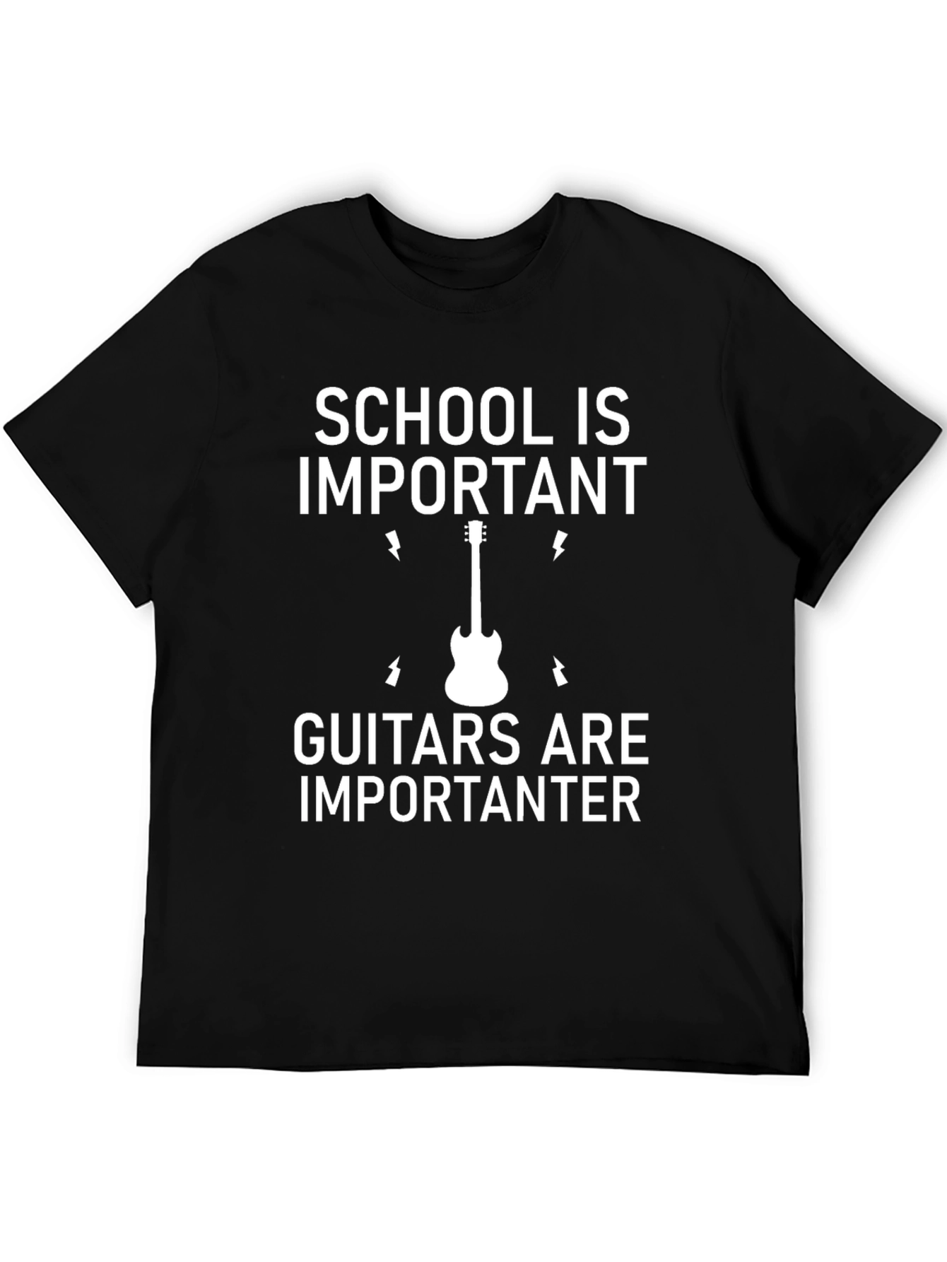 School is Important Guitar T-Shirt