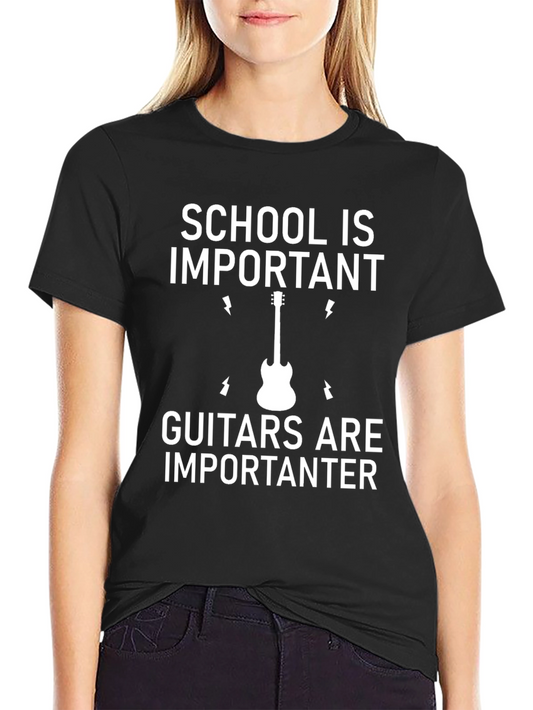 School is Important Guitar T-Shirt
