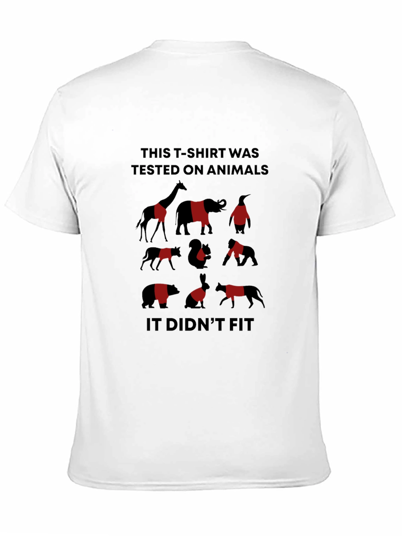 Animal Tested Graphic T-Shirt - Humorous Design