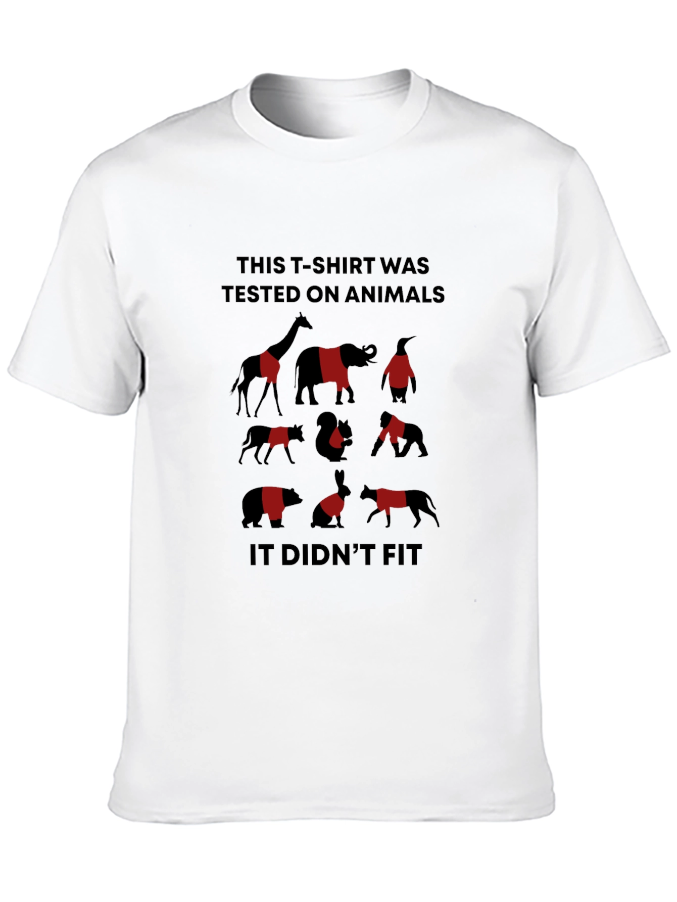 Animal Tested Graphic T-Shirt - Humorous Design