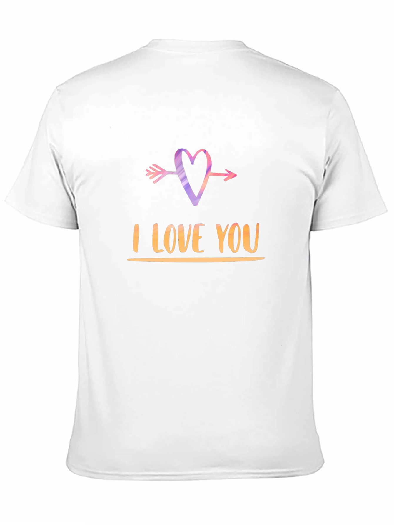 I Love You Arrow Heart Black Graphic Tee