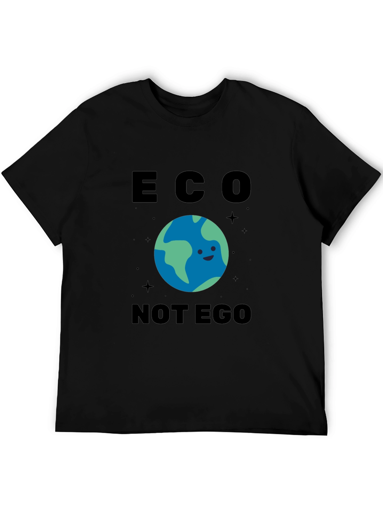 Eco Not Ego Earth Graphic T-Shirt