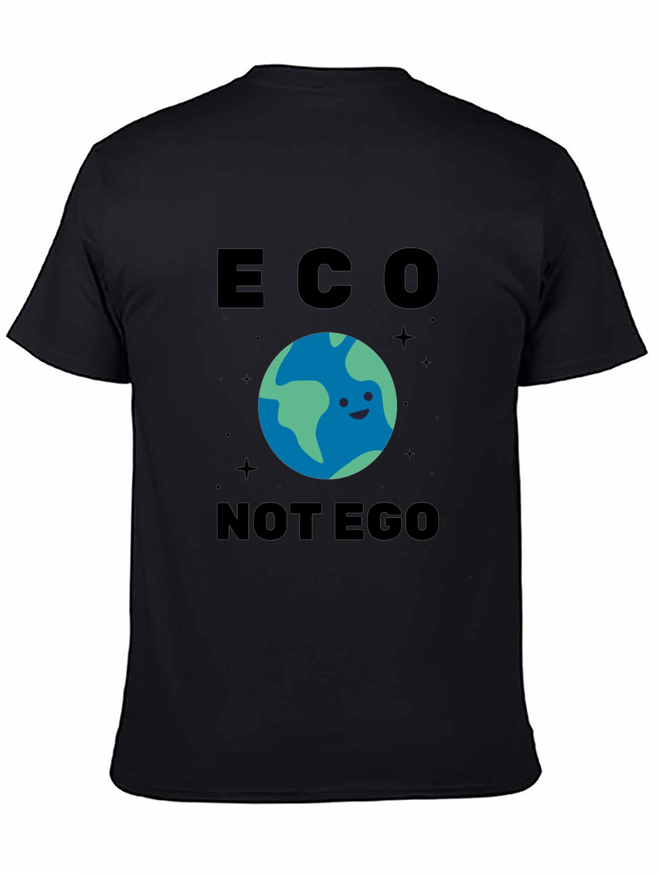 Eco Not Ego Earth Graphic T-Shirt