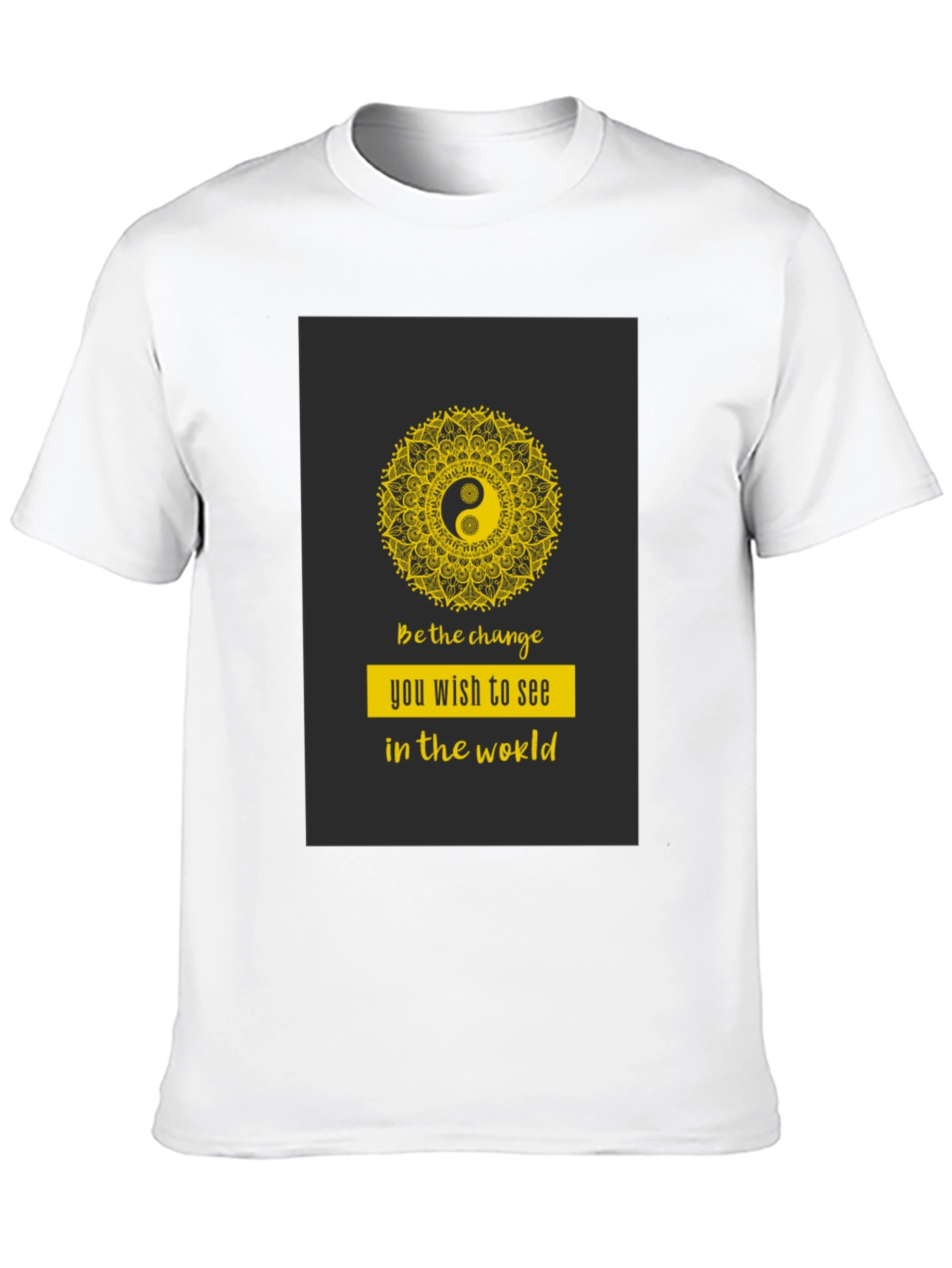 Yin Yang Mandala Graphic T-Shirt - Be the Change