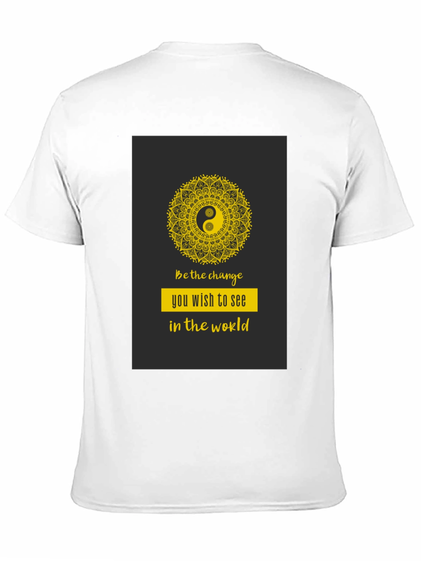 Yin Yang Mandala Graphic T-Shirt - Be the Change
