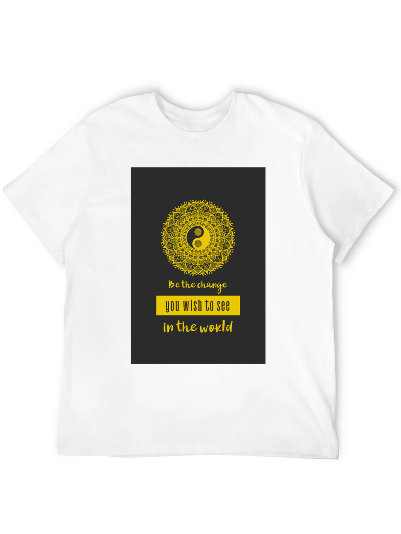 Yin Yang Mandala Graphic T-Shirt - Be the Change