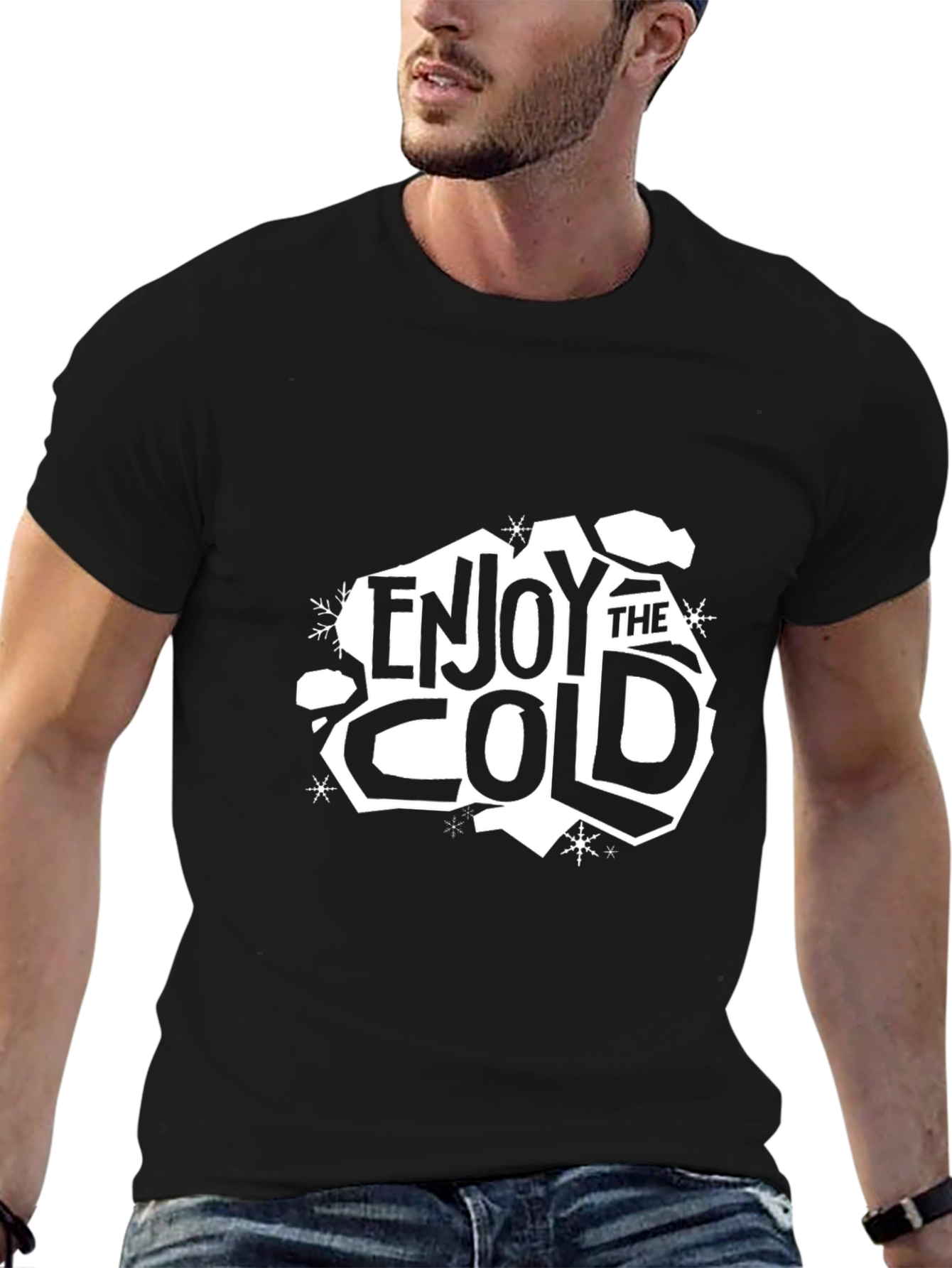 Enjoy the Cold Black Graphic Tee