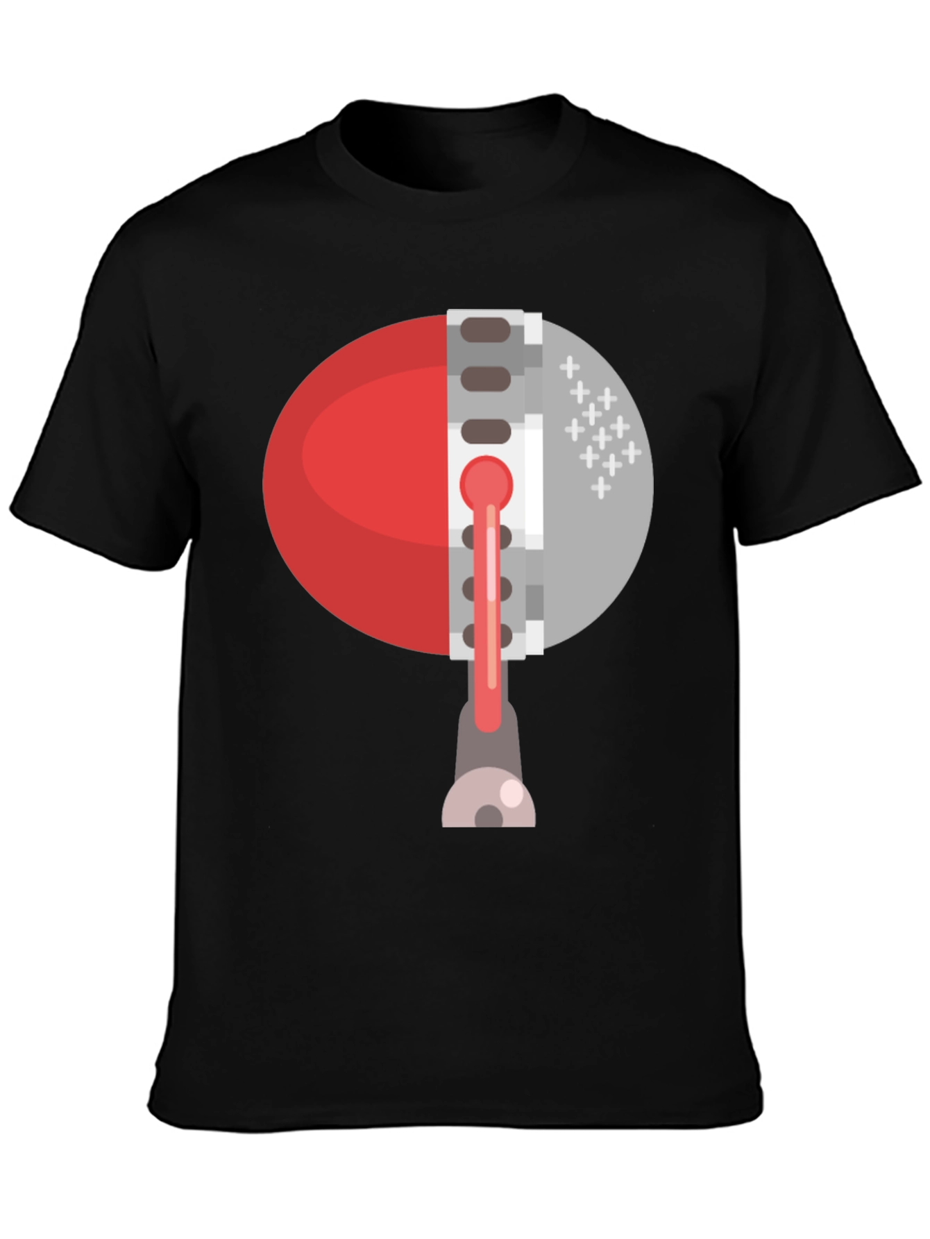 Abstract Zipper Graphic Tee - Unique Fashion Statement