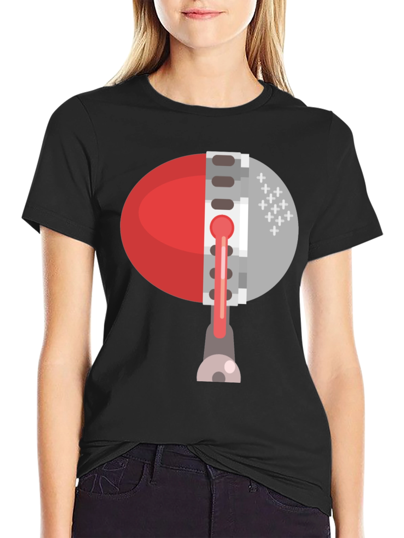 Abstract Zipper Graphic Tee - Unique Fashion Statement