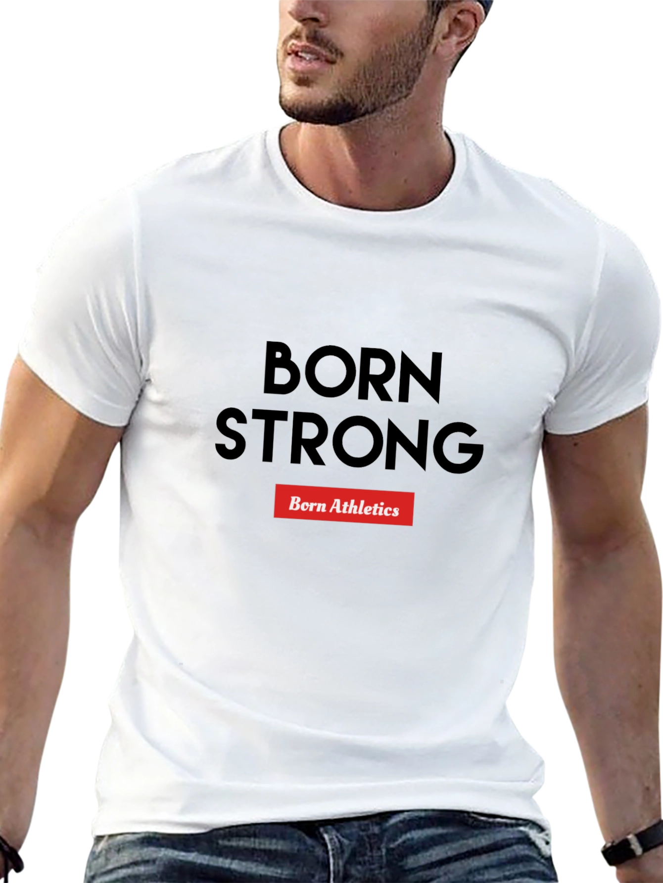 Born Strong Athletics Black T-Shirt