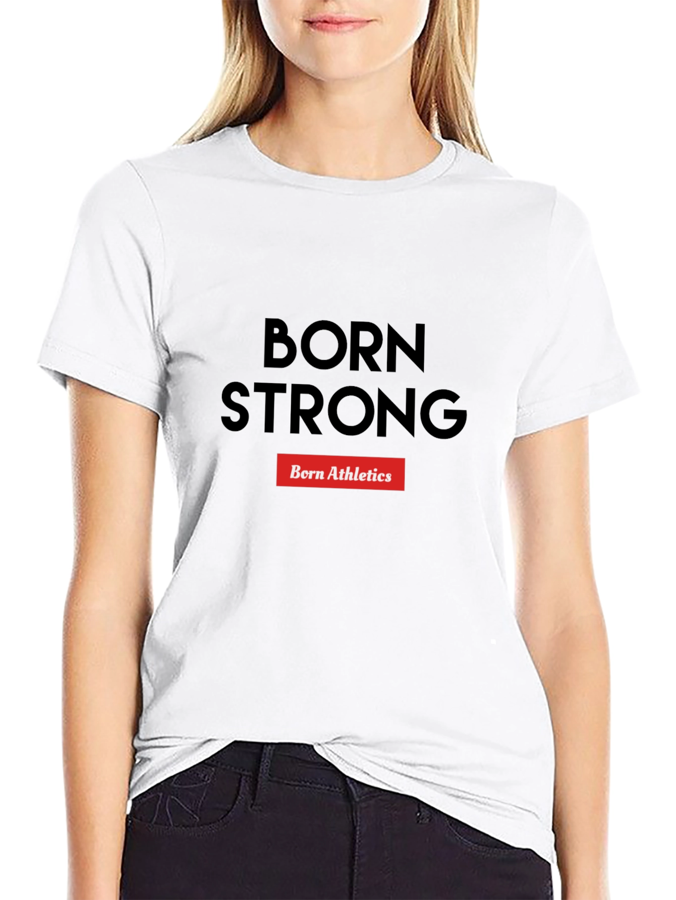 Born Strong Athletics Black T-Shirt