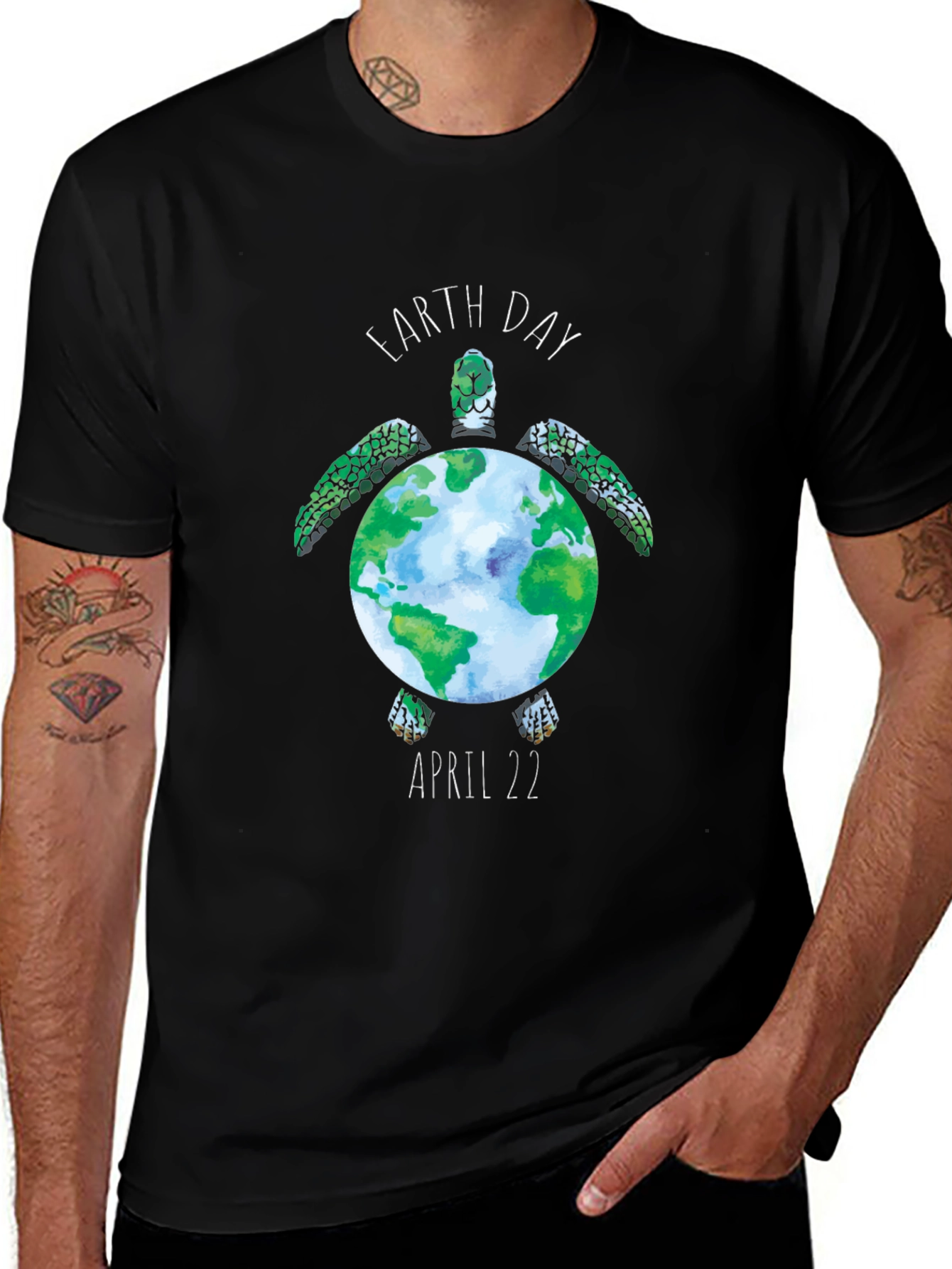 Earth Day Turtle Graphic Tee - April 22
