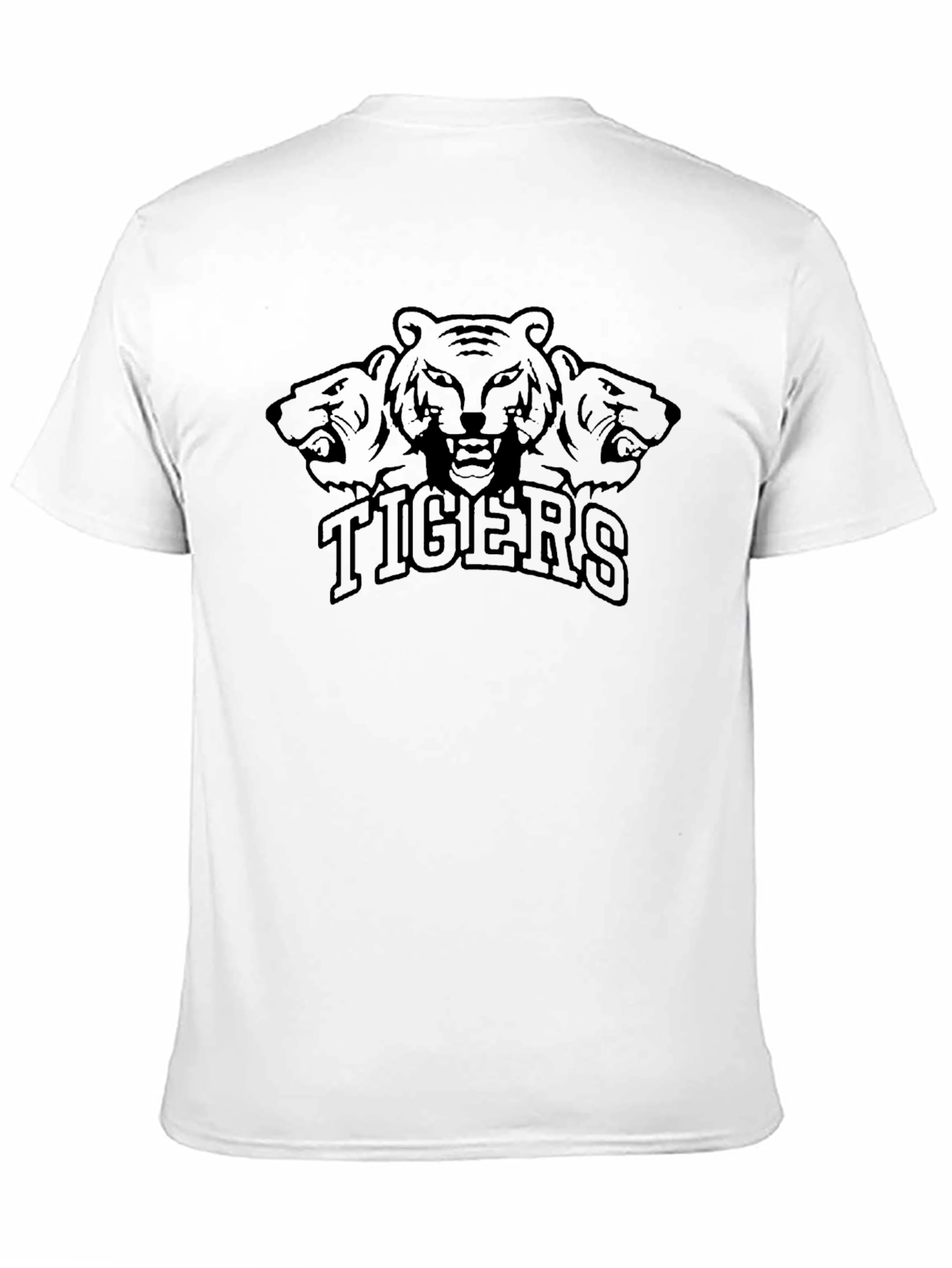 Tigers Graphic Print Black T-Shirt
