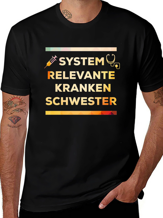 System Relevant Nurse T-Shirt - Black Unisex Tee