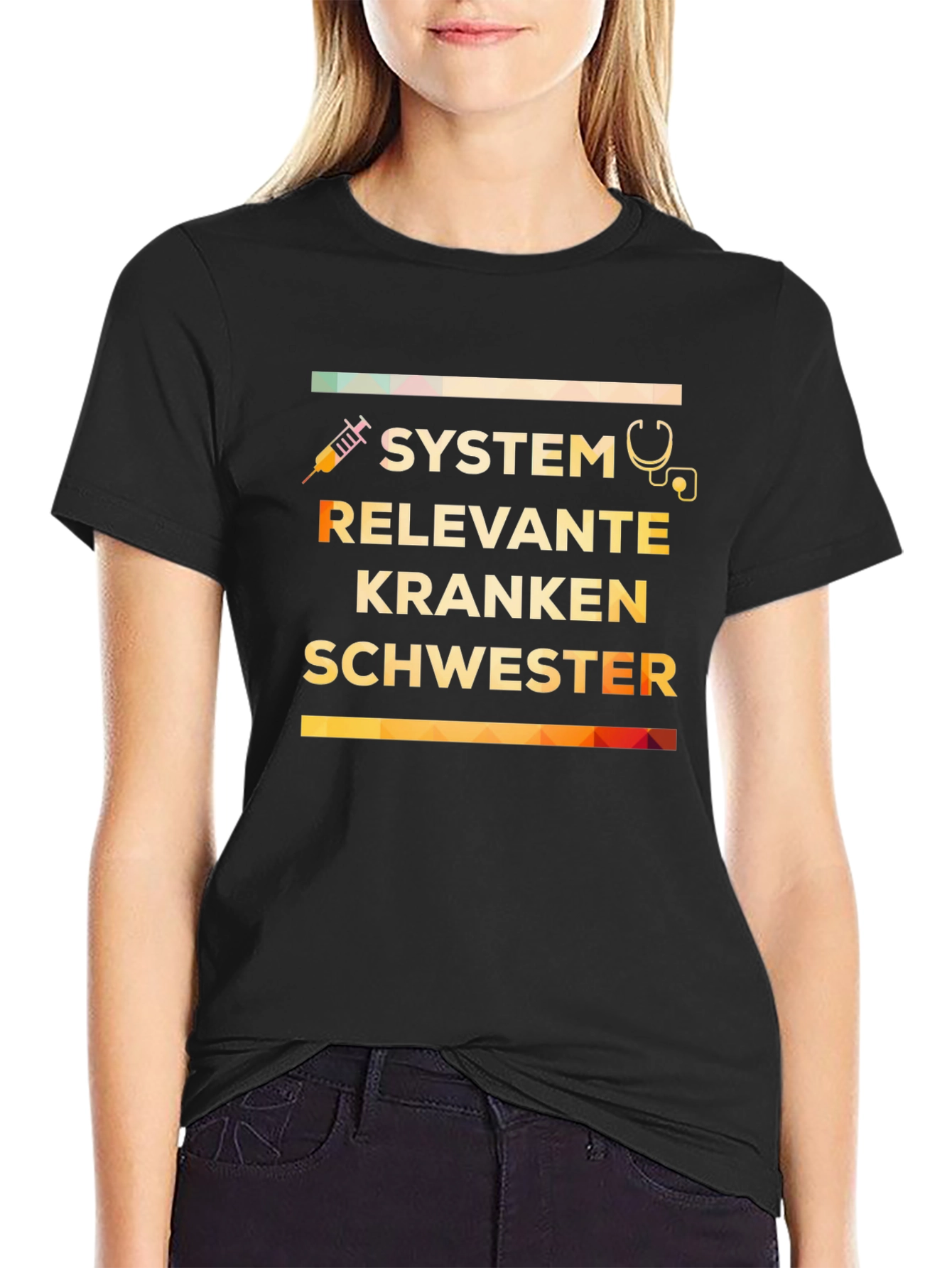 System Relevant Nurse T-Shirt - Black Unisex Tee