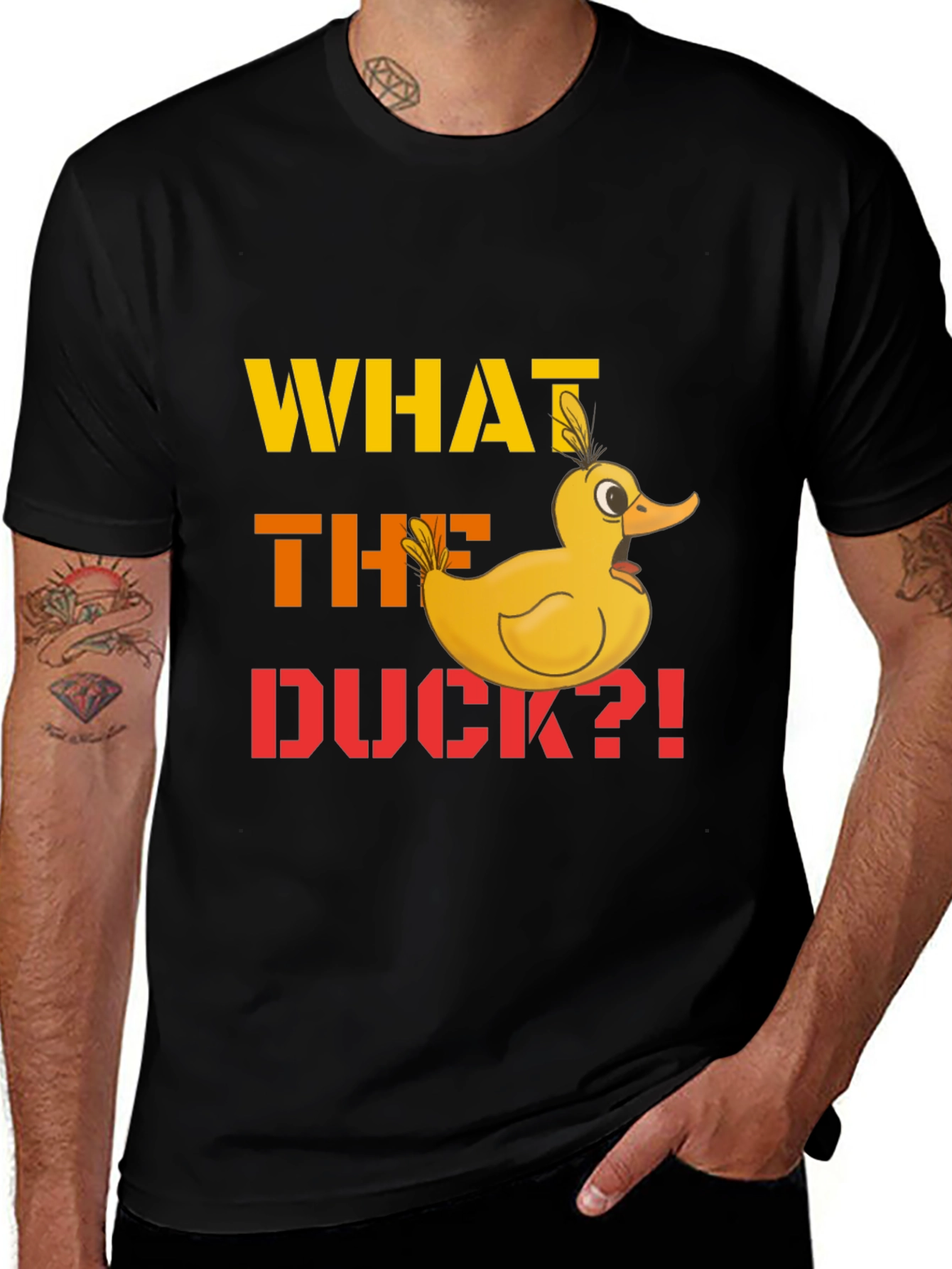 What the Duck T-Shirt - Funny Cartoon Duck Tee
