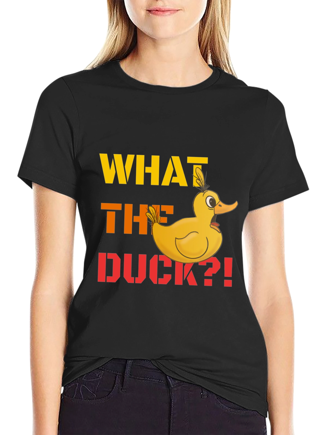 What the Duck T-Shirt - Funny Cartoon Duck Tee