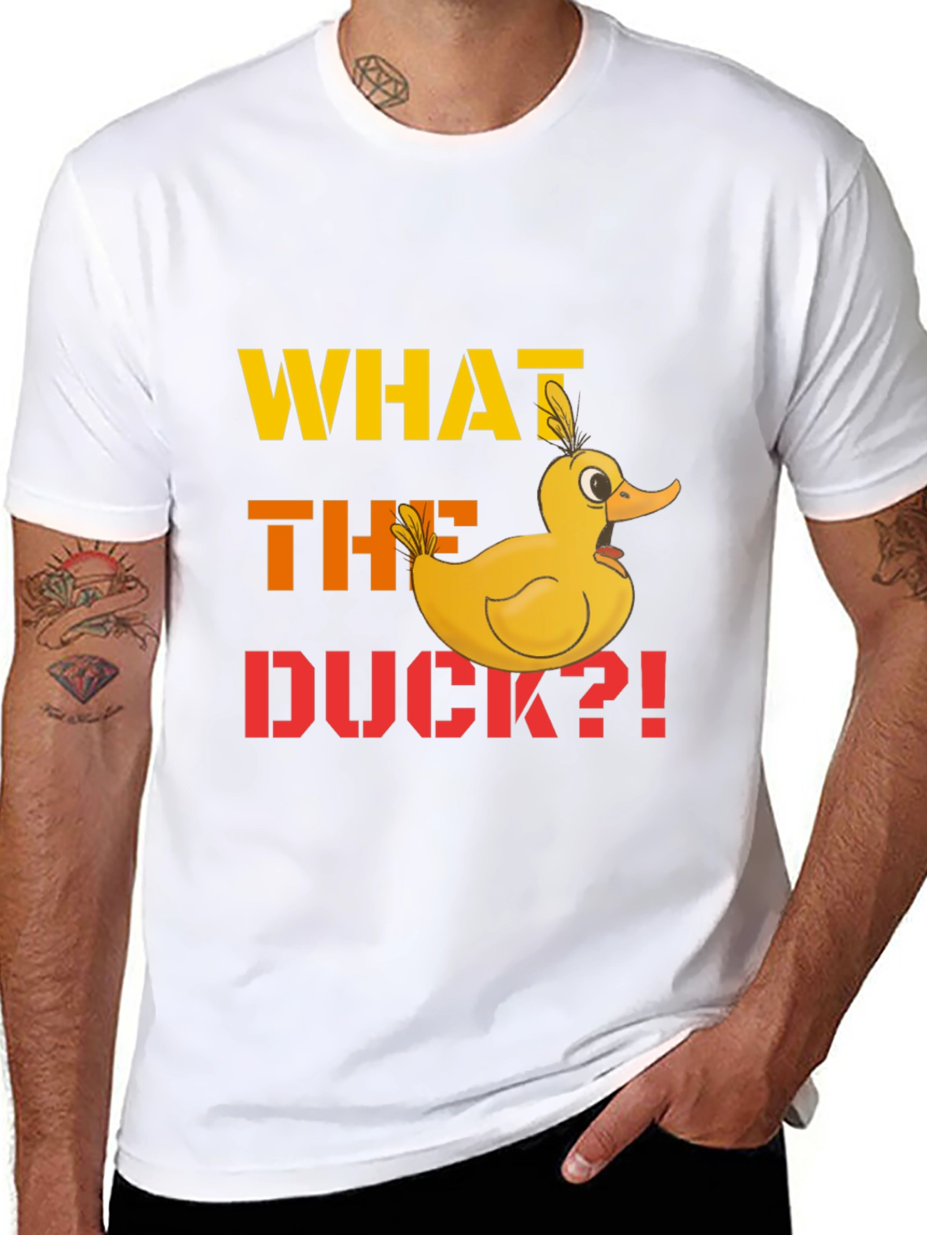 What the Duck T-Shirt - Funny Cartoon Duck Tee