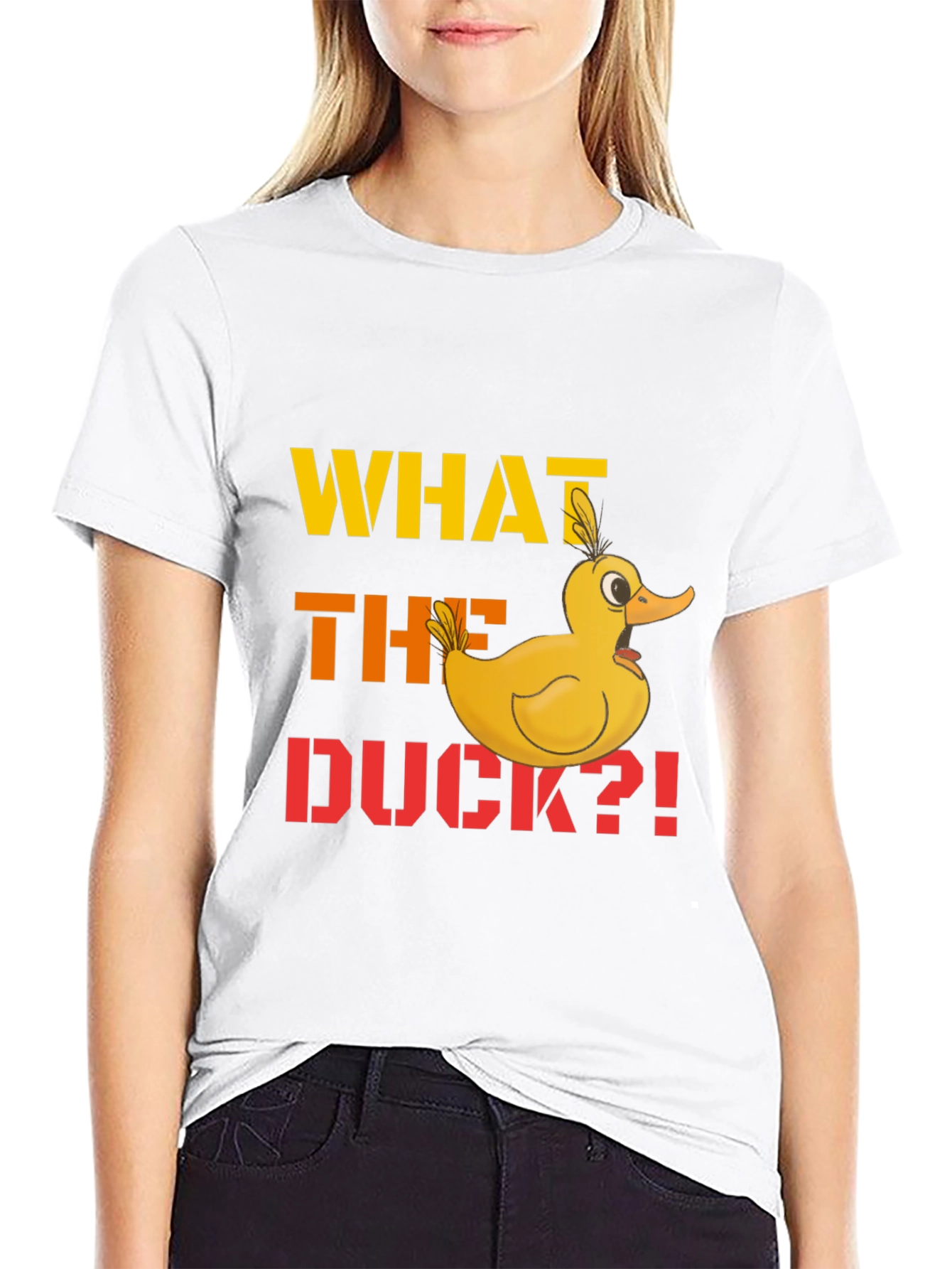 What the Duck T-Shirt - Funny Cartoon Duck Tee