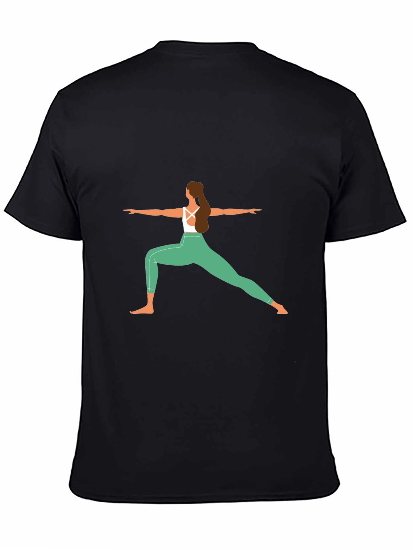 Yoga Pose Graphic Tee - Zen Style