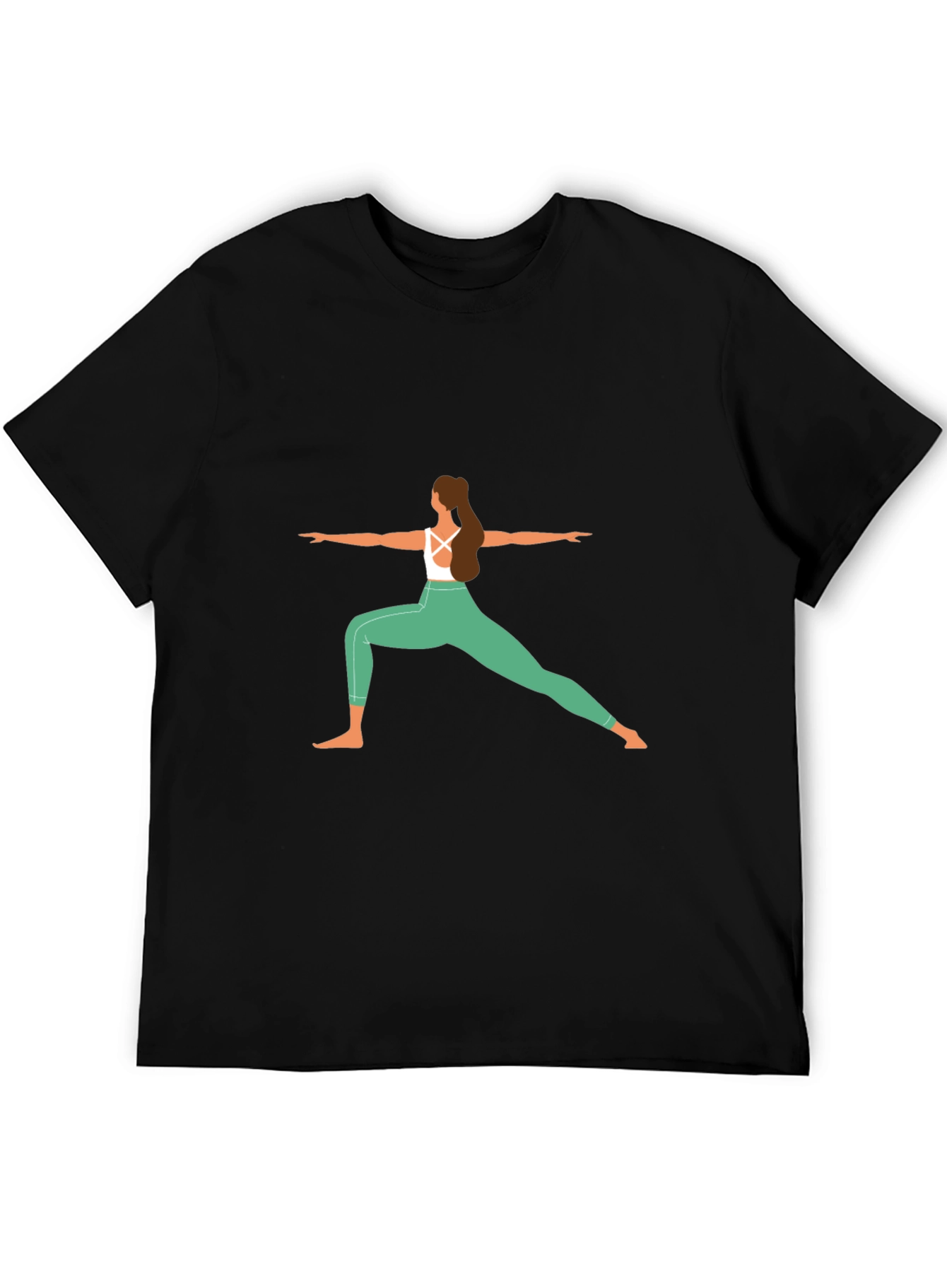 Yoga Pose Graphic Tee - Zen Style