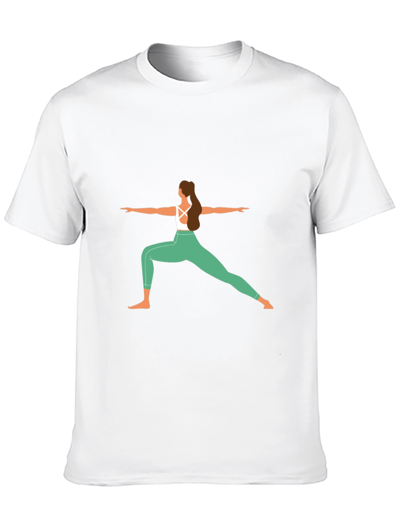Yoga Pose Graphic Tee - Zen Style