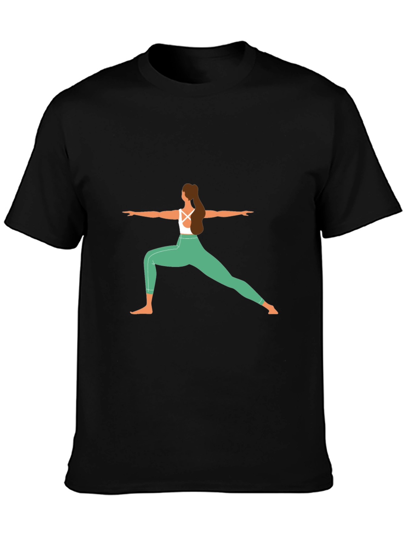 Yoga Pose Graphic Tee - Zen Style