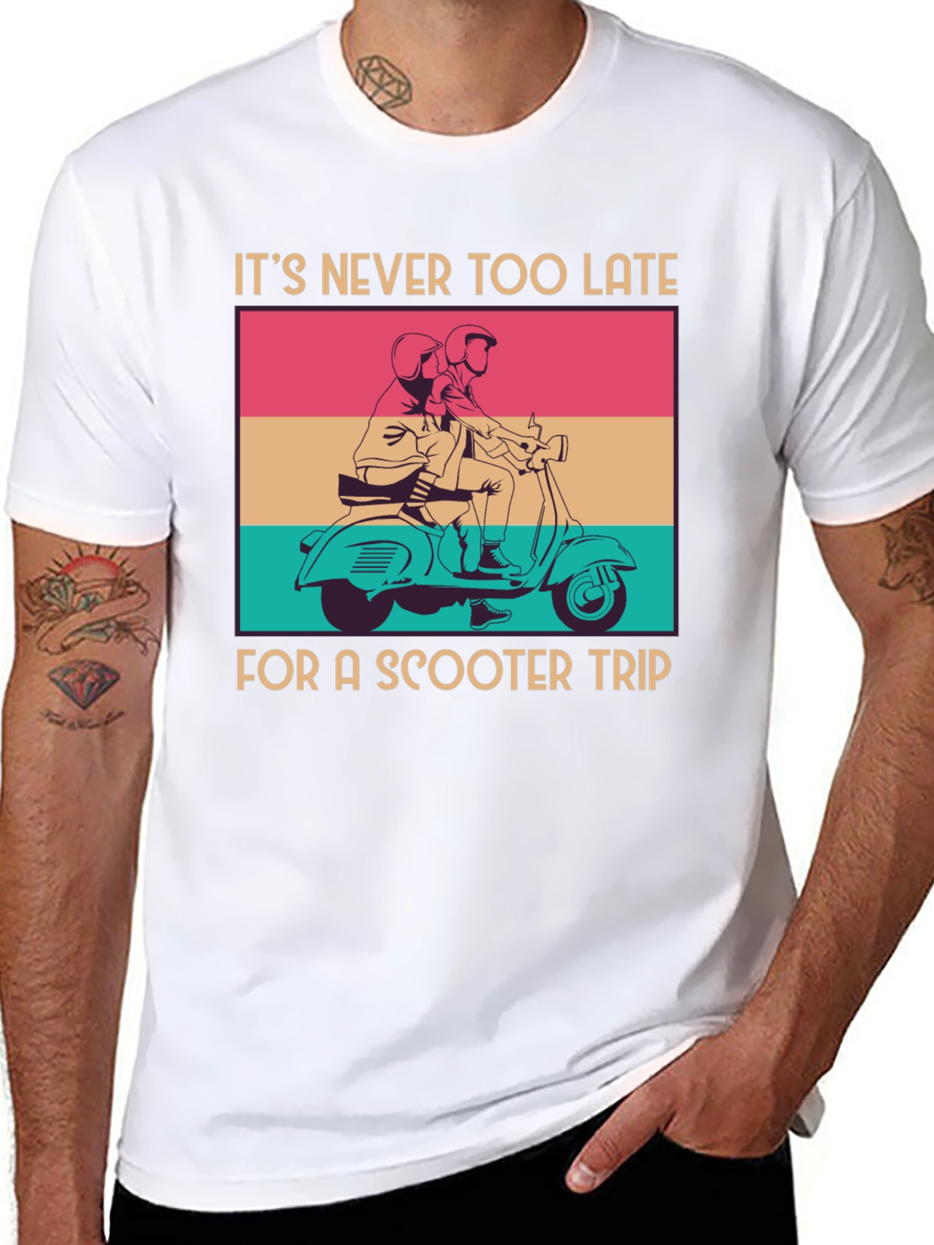 Retro Scooter Trip Graphic Tee