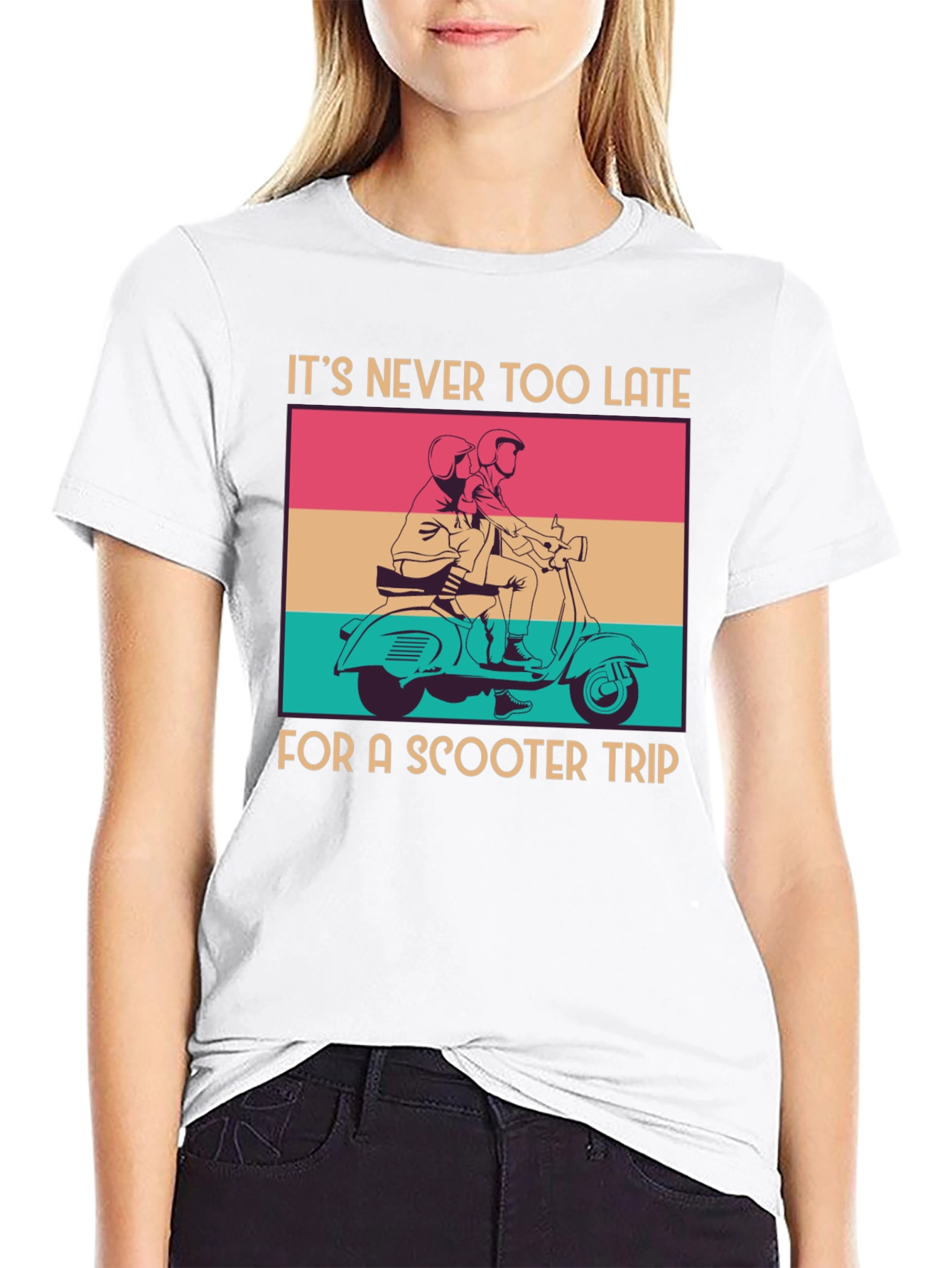 Retro Scooter Trip Graphic Tee