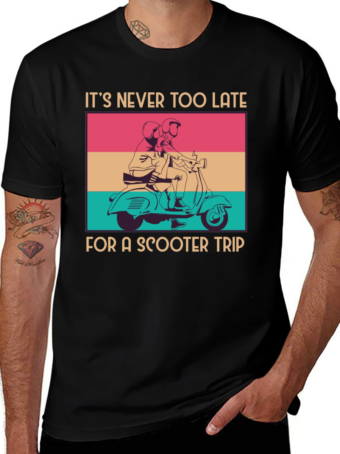 Retro Scooter Trip Graphic Tee