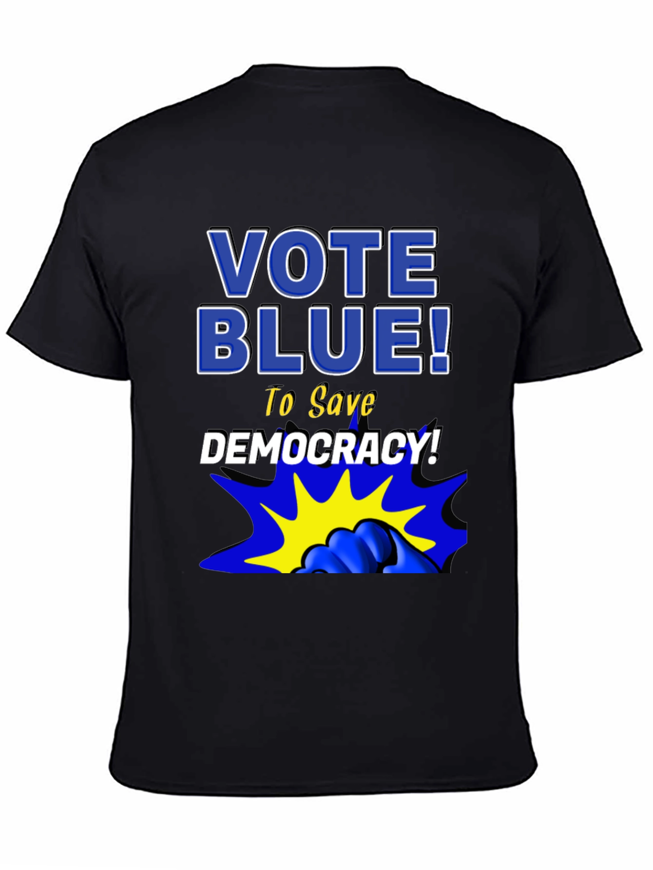 Vote Blue! Graphic Print Tee