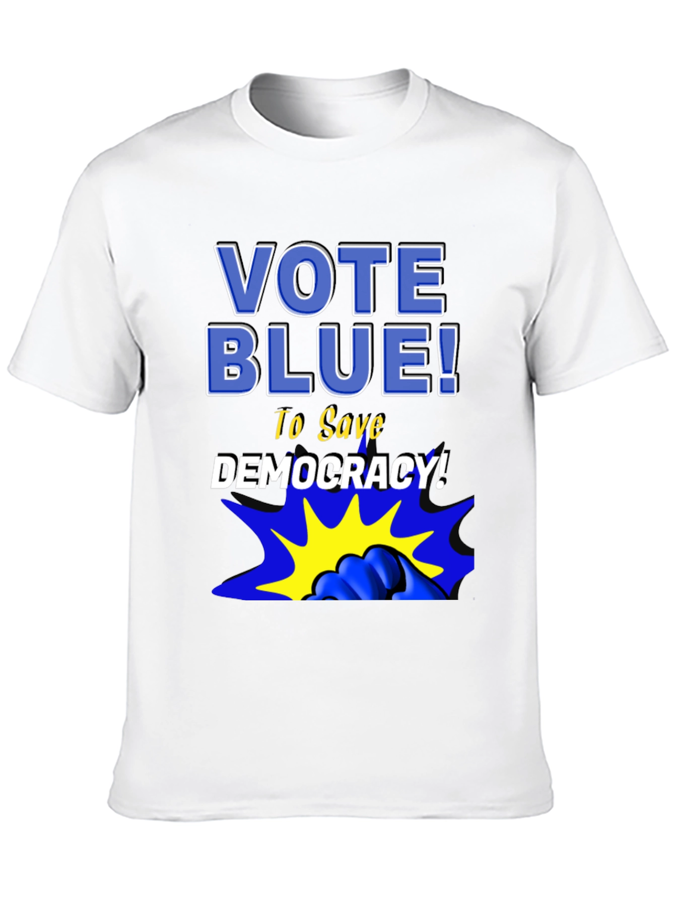 Vote Blue! Graphic Print Tee