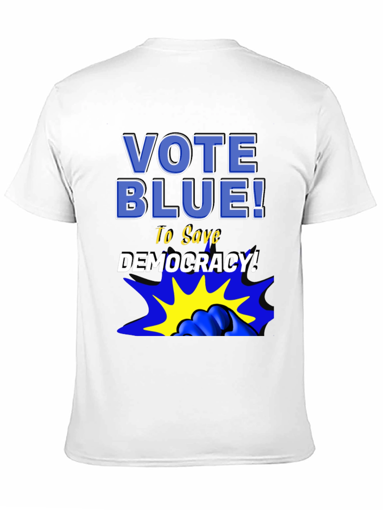 Vote Blue! Graphic Print Tee