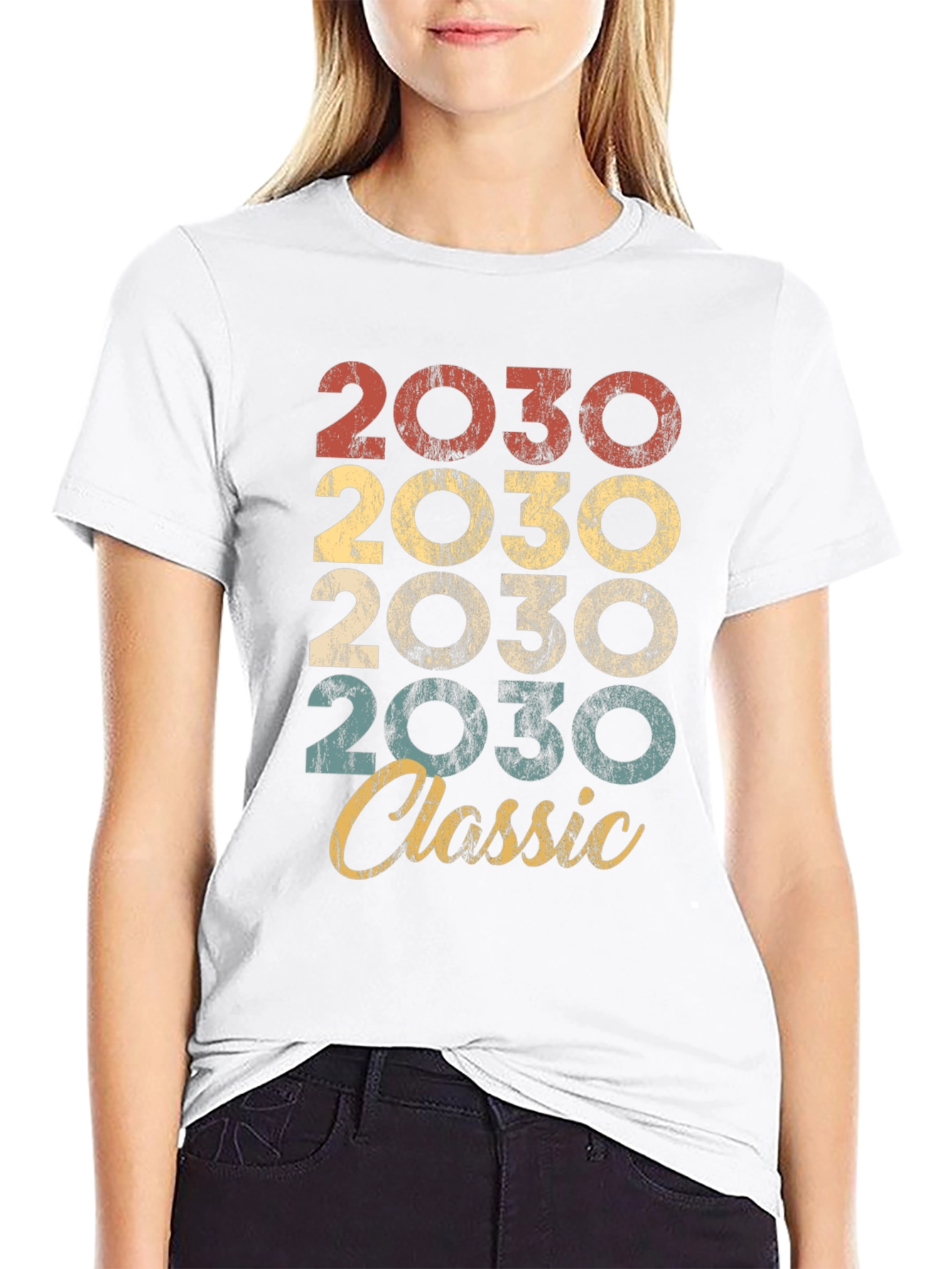 2030 Classic Retro Style T-Shirt