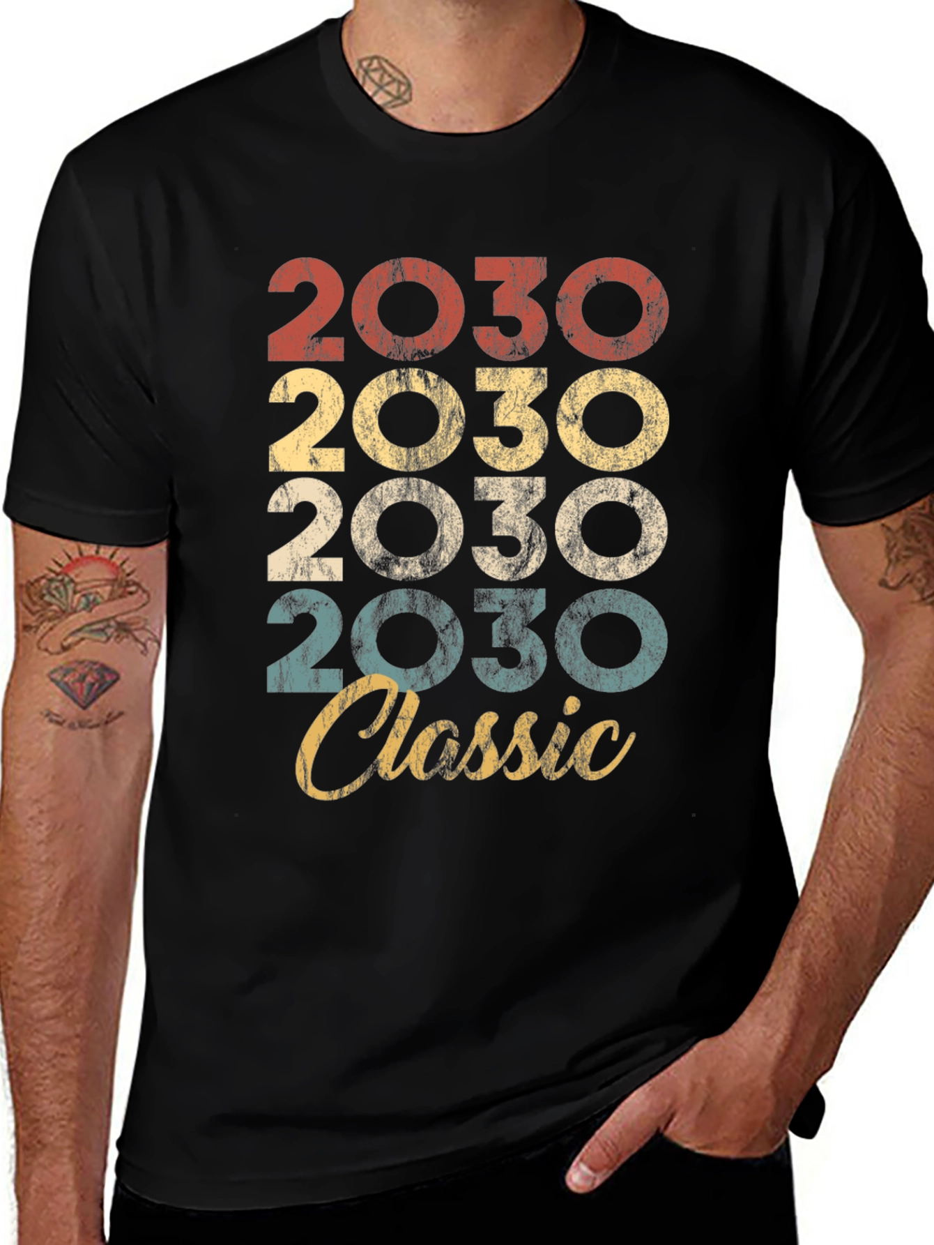 2030 Classic Retro Style T-Shirt