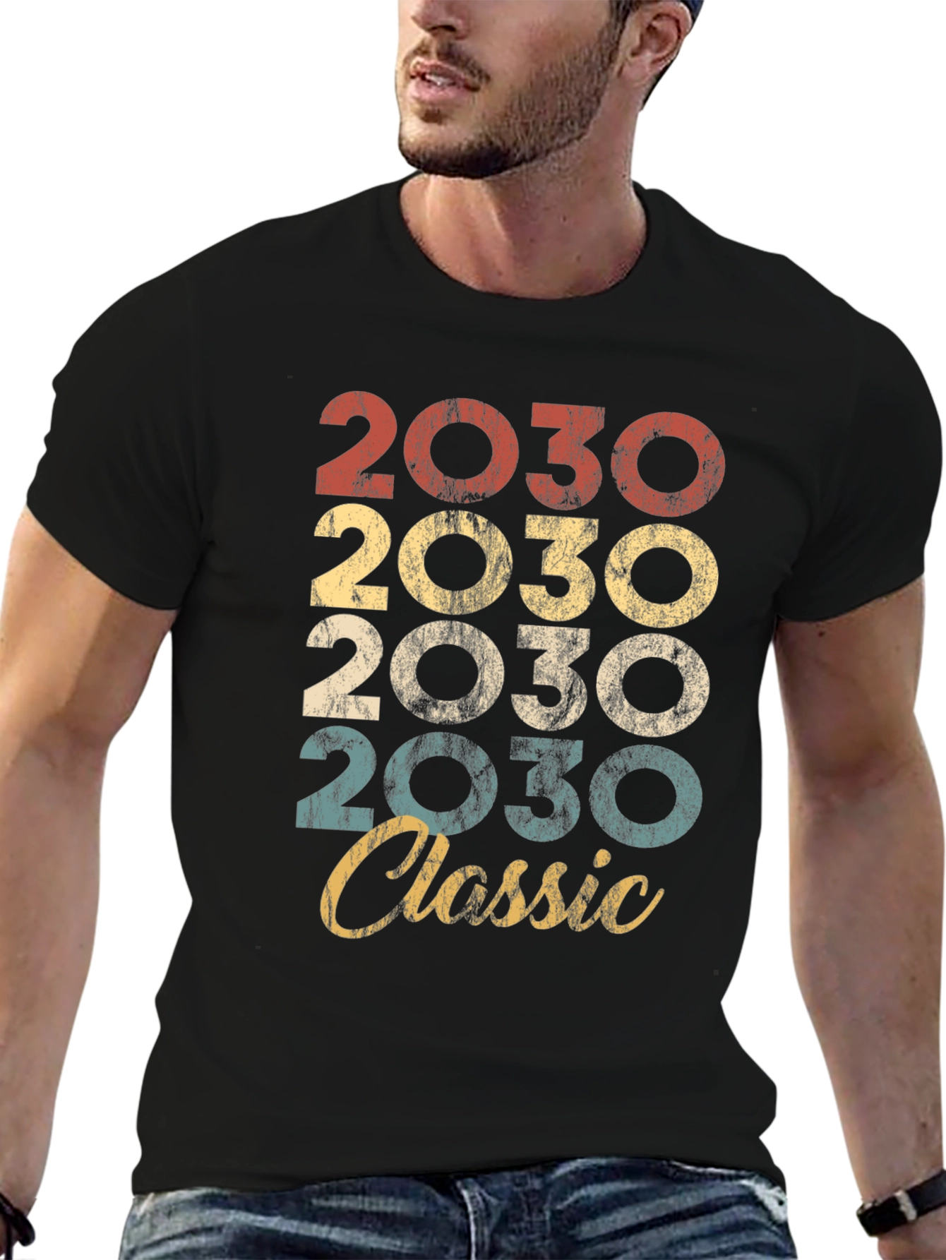 2030 Classic Retro Style T-Shirt