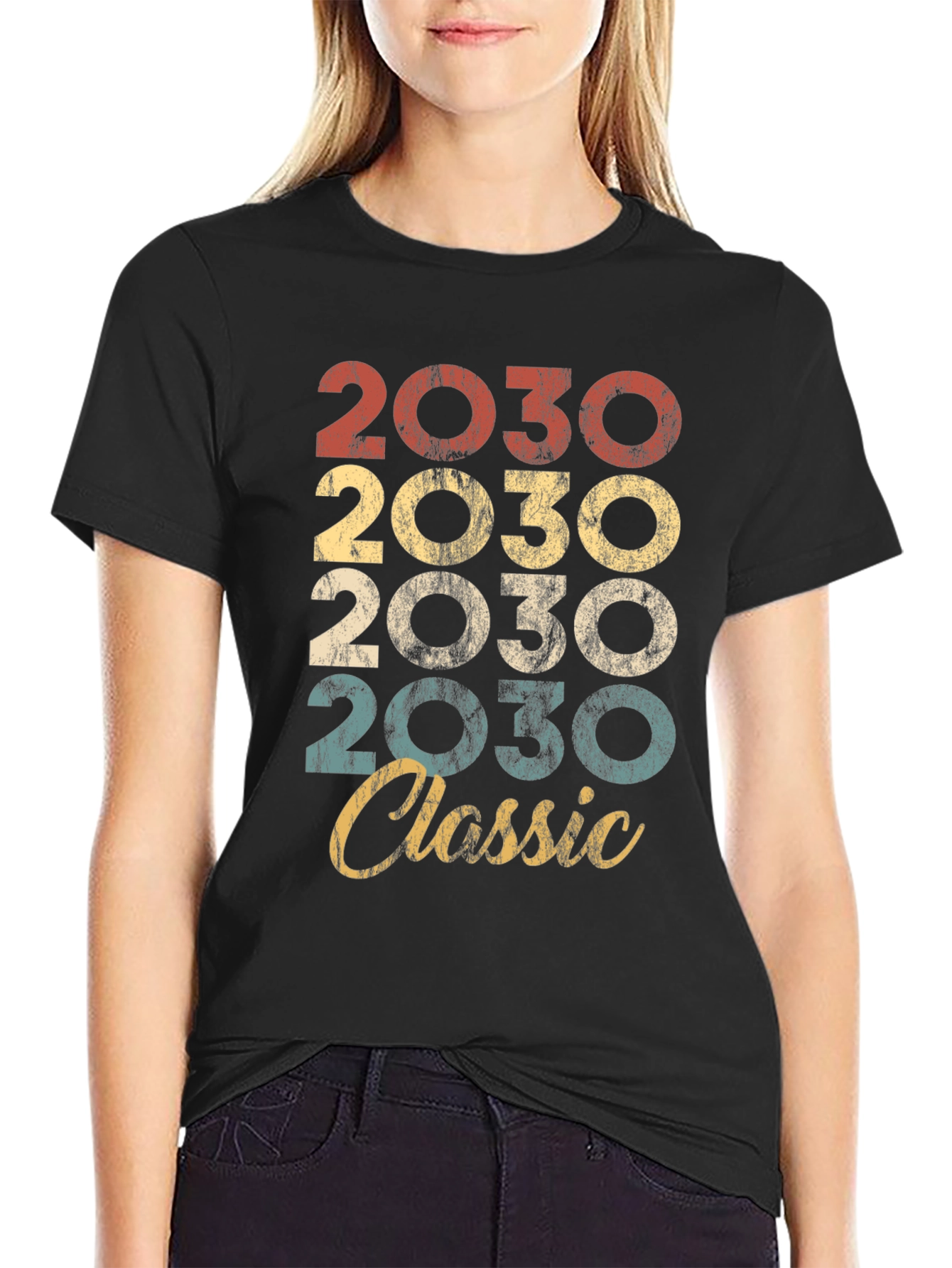 2030 Classic Retro Style T-Shirt
