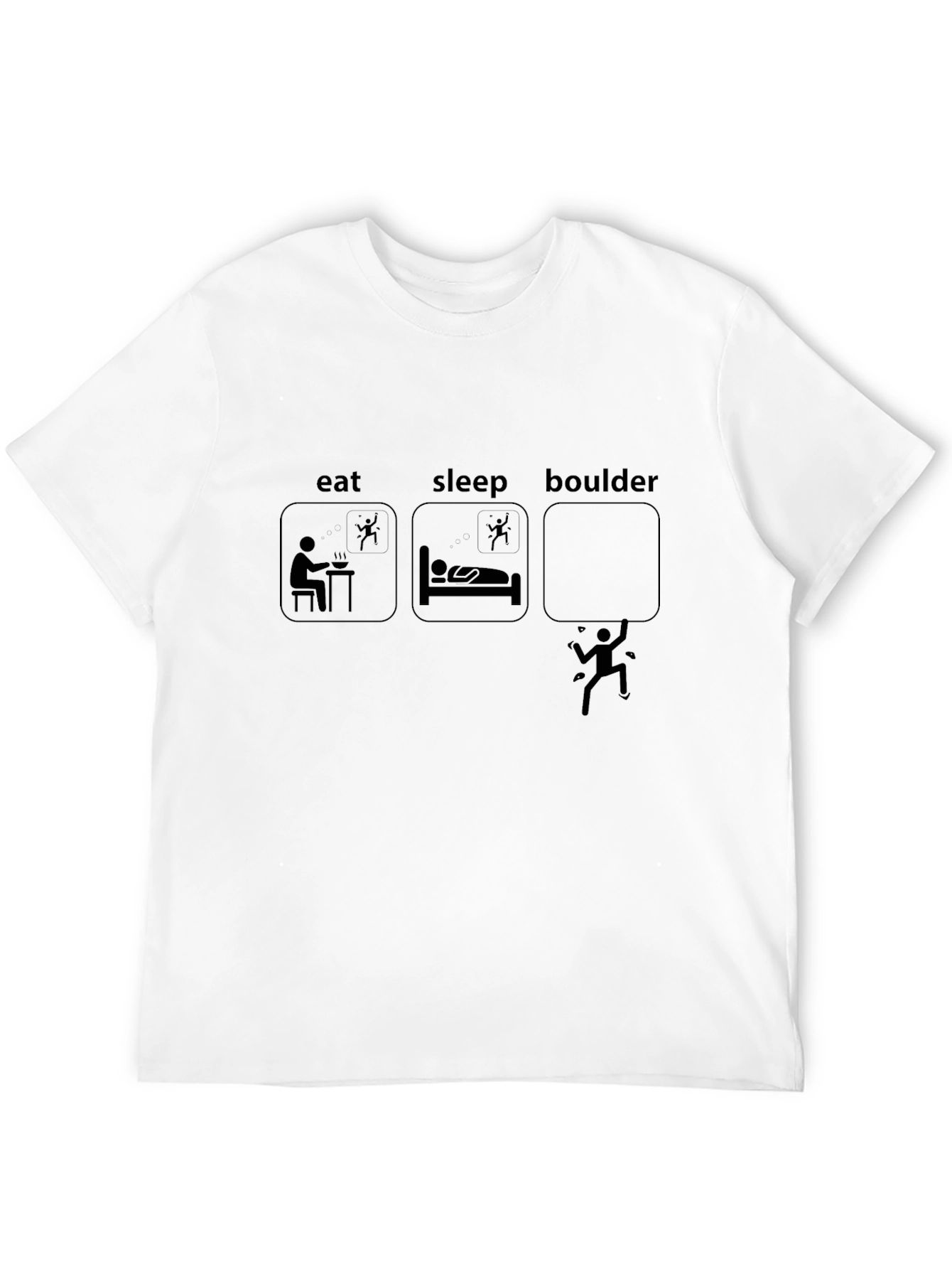 Eat Sleep Boulder T-Shirt | Climbing Tee