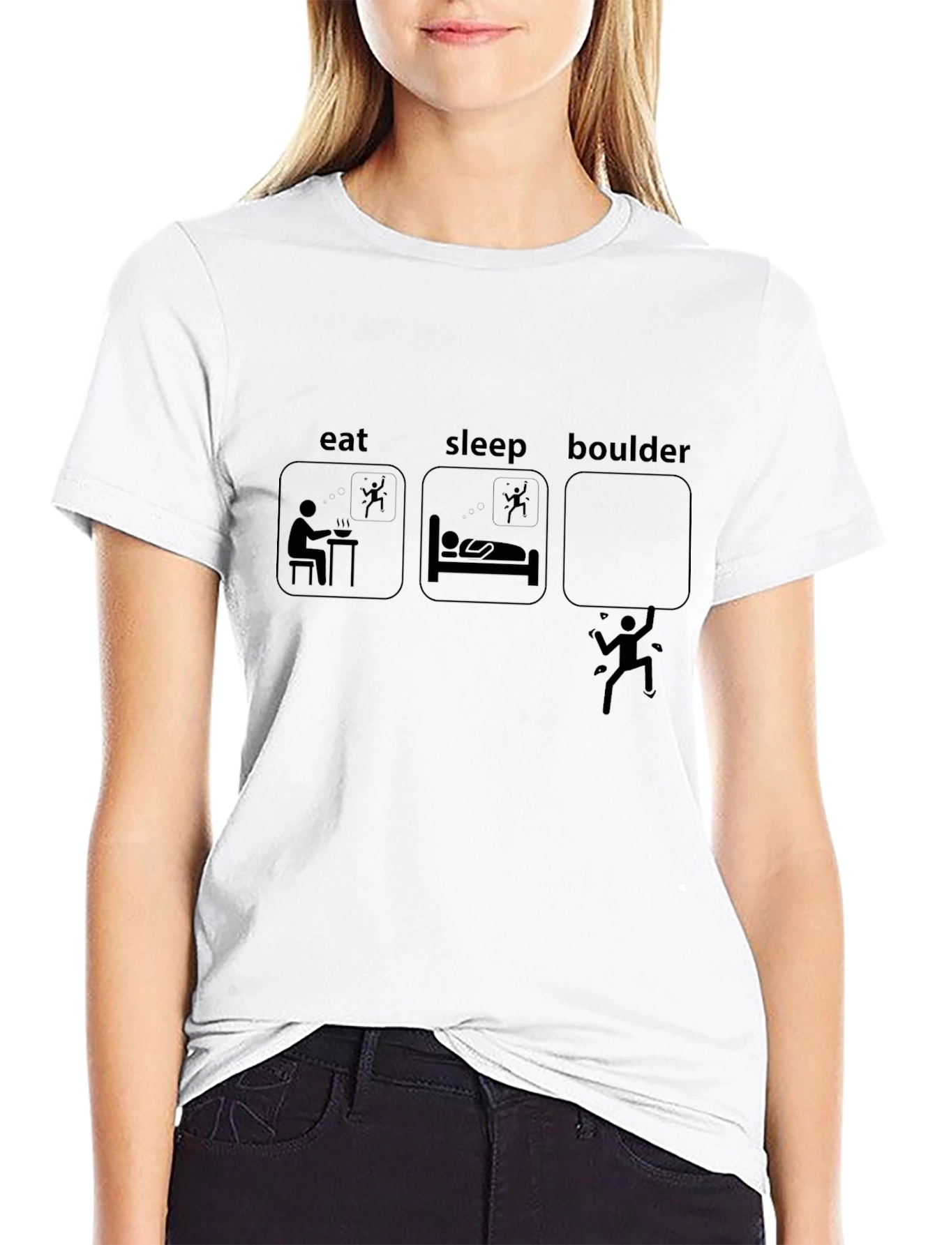 Eat Sleep Boulder T-Shirt | Climbing Tee