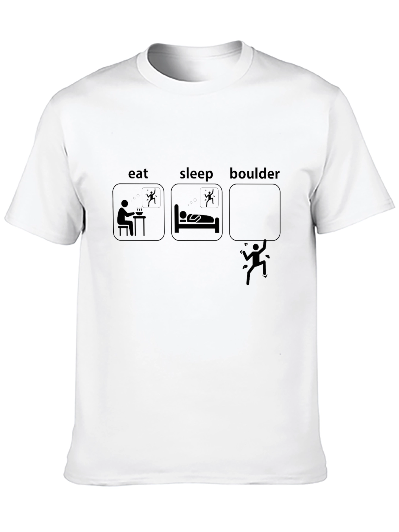 Eat Sleep Boulder T-Shirt | Climbing Tee
