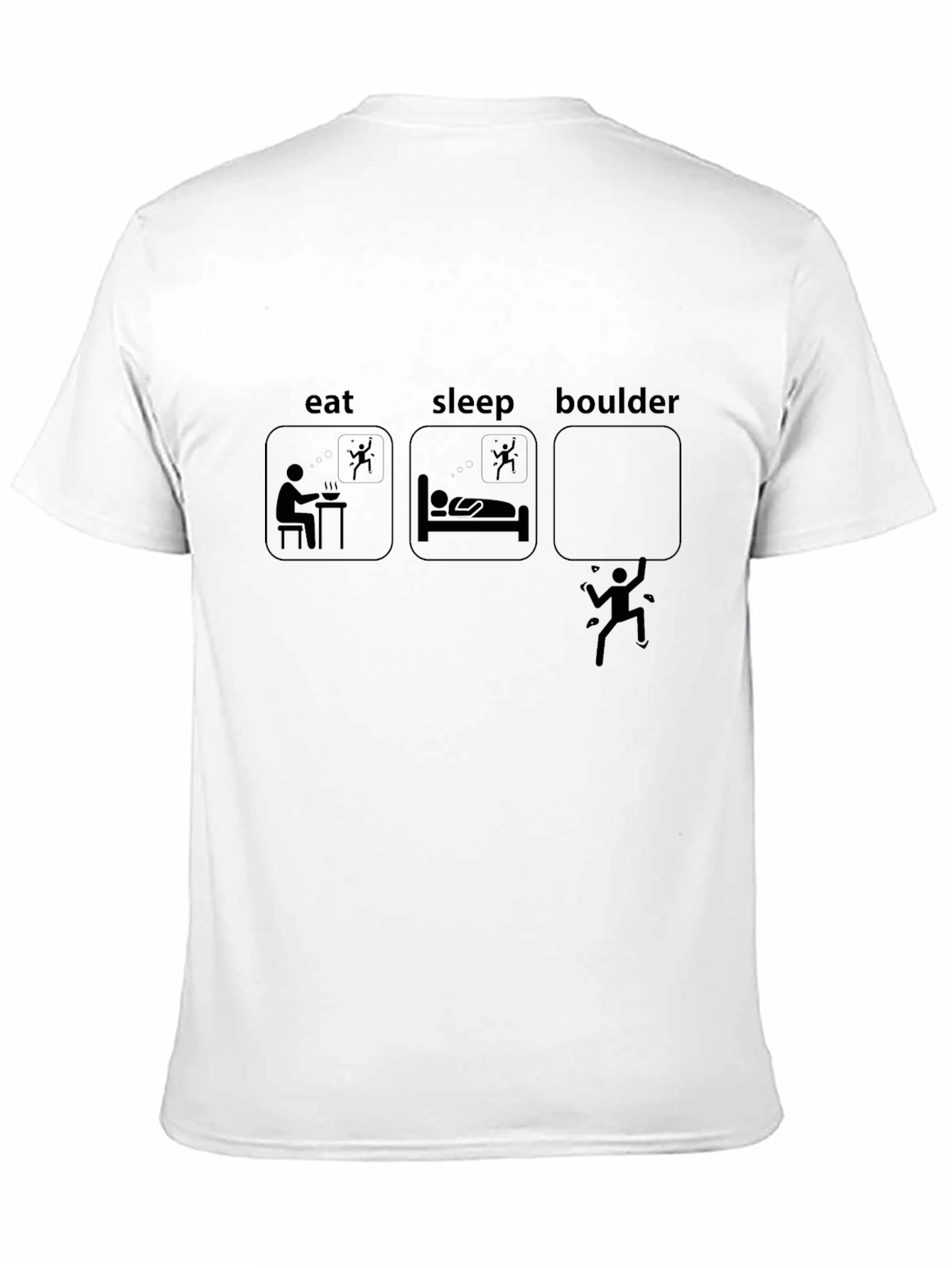 Eat Sleep Boulder T-Shirt | Climbing Tee