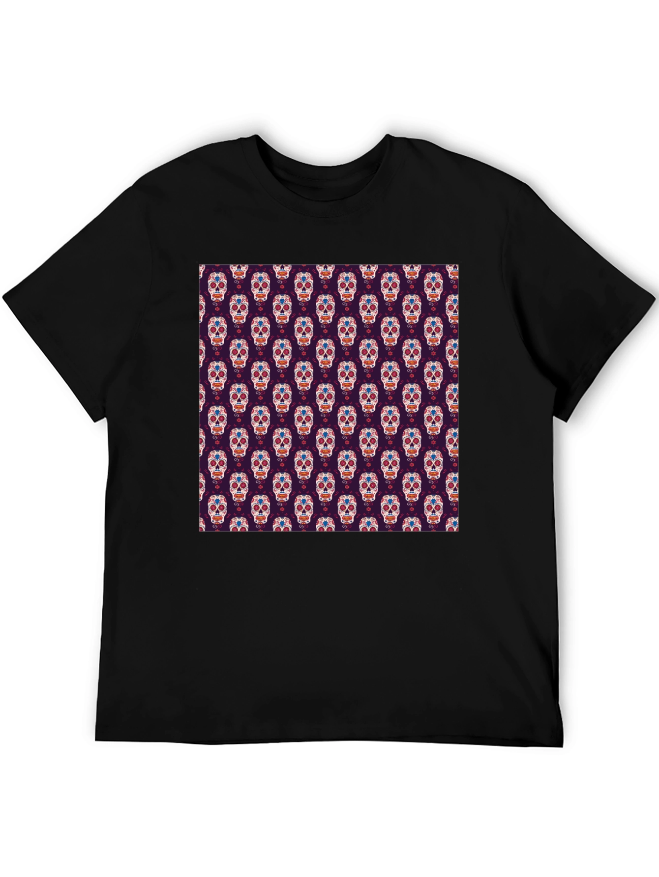 Sugar Skull T-Shirt - Day of the Dead Pattern