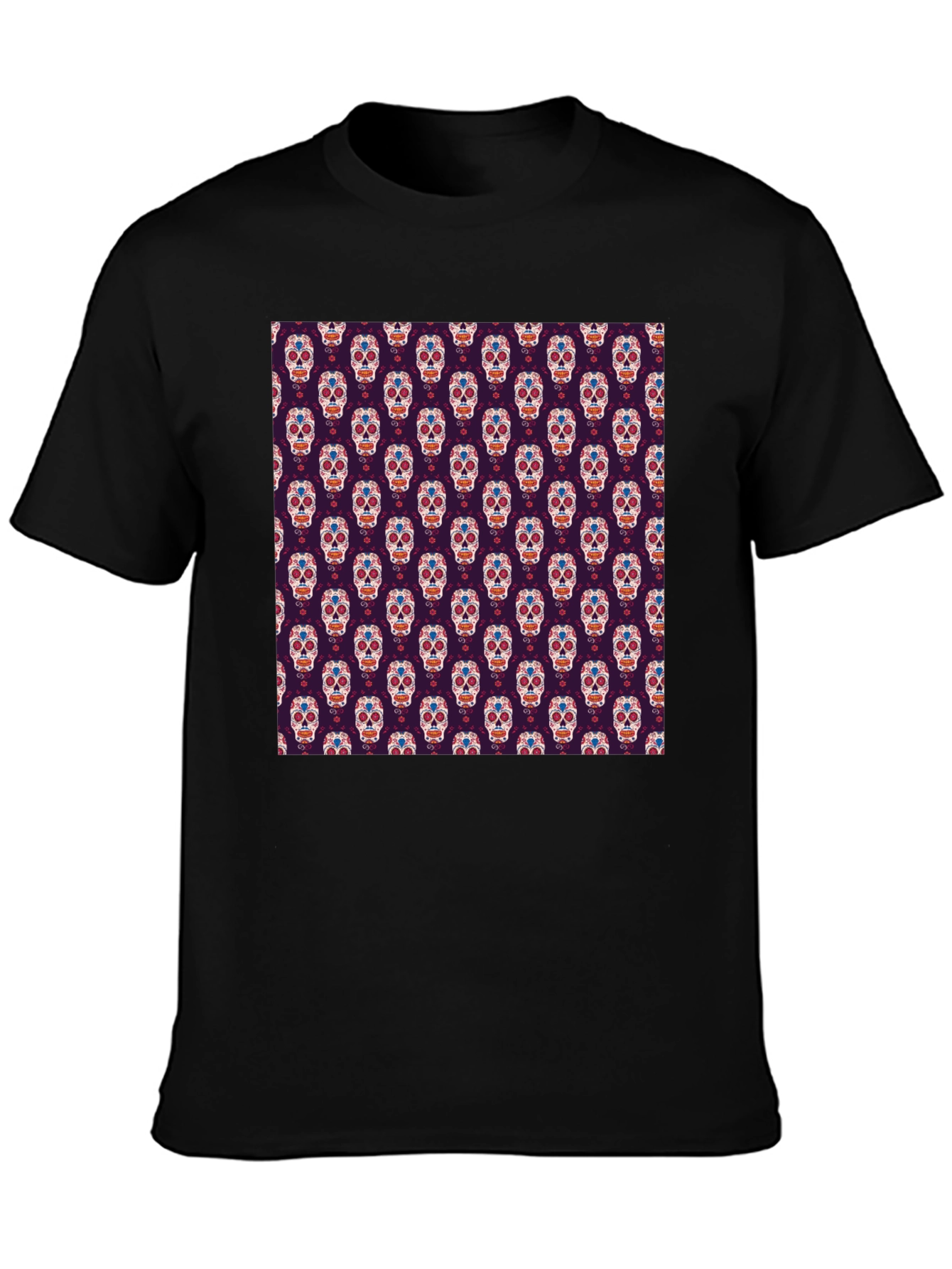 Sugar Skull T-Shirt - Day of the Dead Pattern