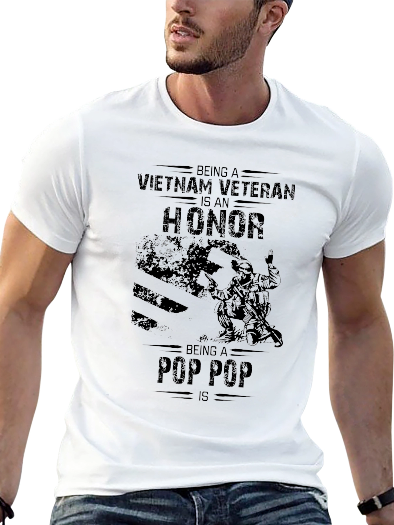 Vietnam Veteran Pop Pop Graphic Tee
