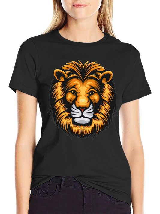 Bold Lion Graphic Tee - Mens Black T-Shirt
