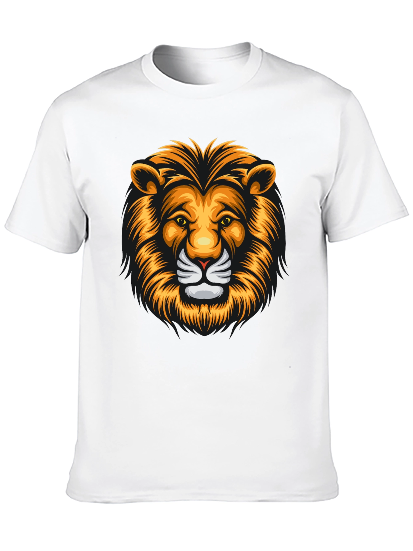 Bold Lion Graphic Tee - Mens Black T-Shirt