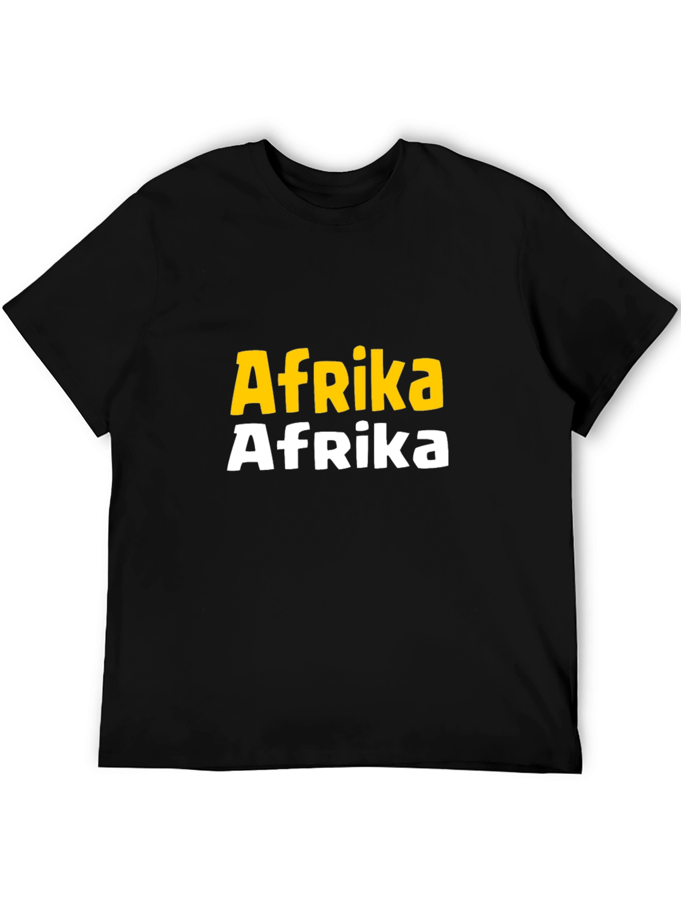Afrika Bold Graphic Tee - Black Cotton T-Shirt